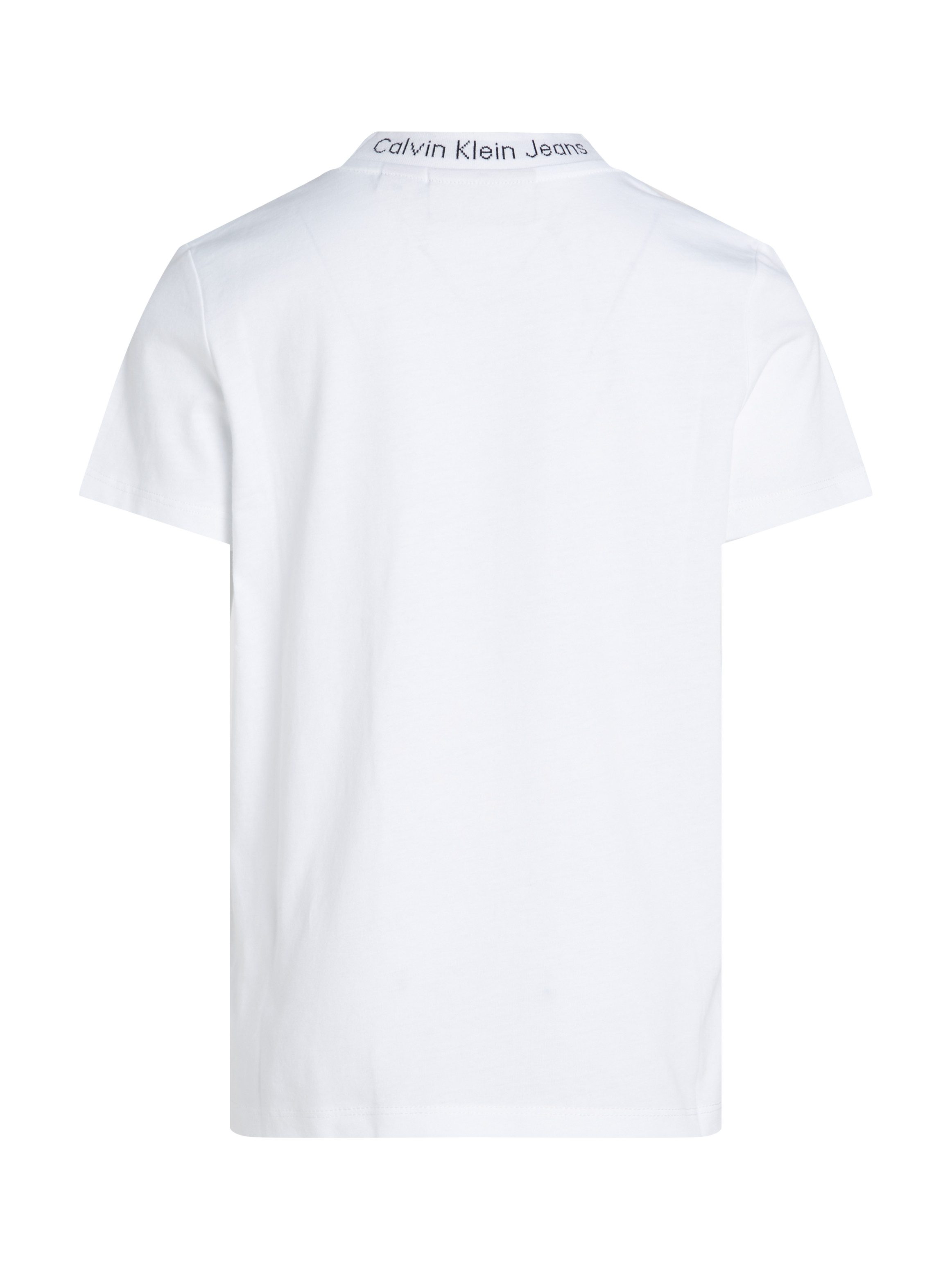 Calvin Klein T-shirt INTARSIA 2-PACK SS T-SHIRT voor kinderen tot 16 jaar, logo-opschrift (set, 2)