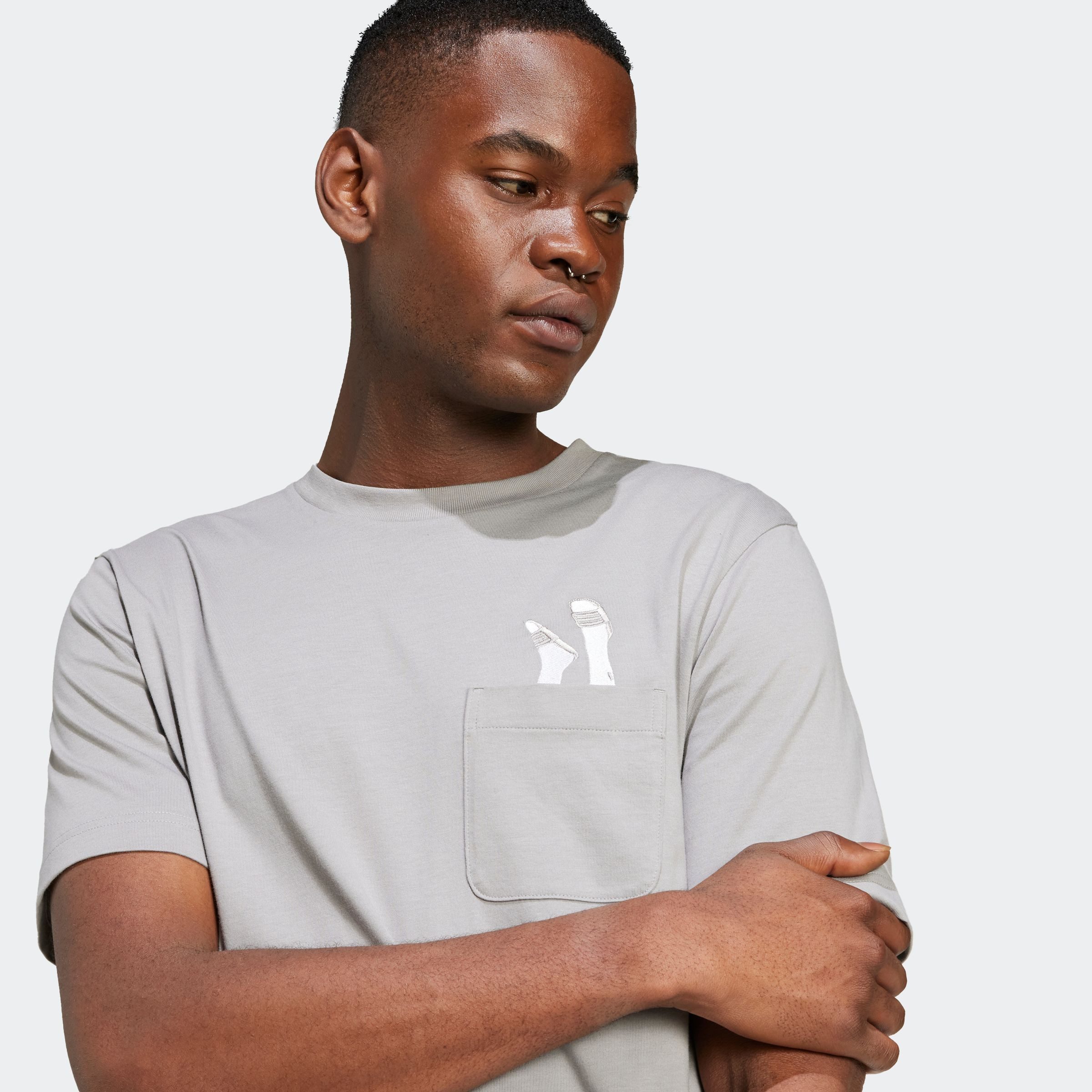 adidas Sportswear T-shirt M L SLIDE PKT T