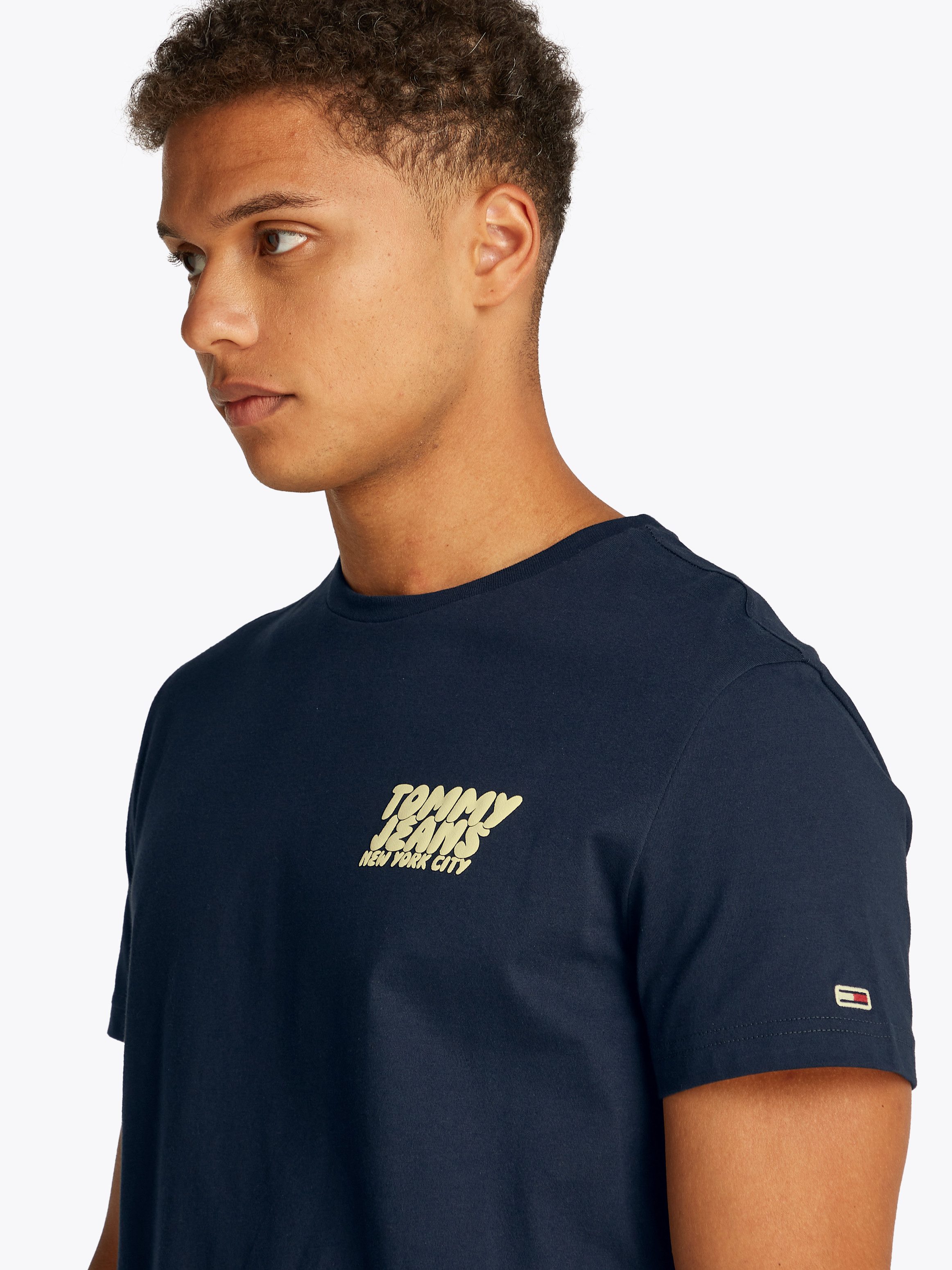 TOMMY JEANS T-shirt TJM SLIM BUBBLE PRINT SS TEE EXT