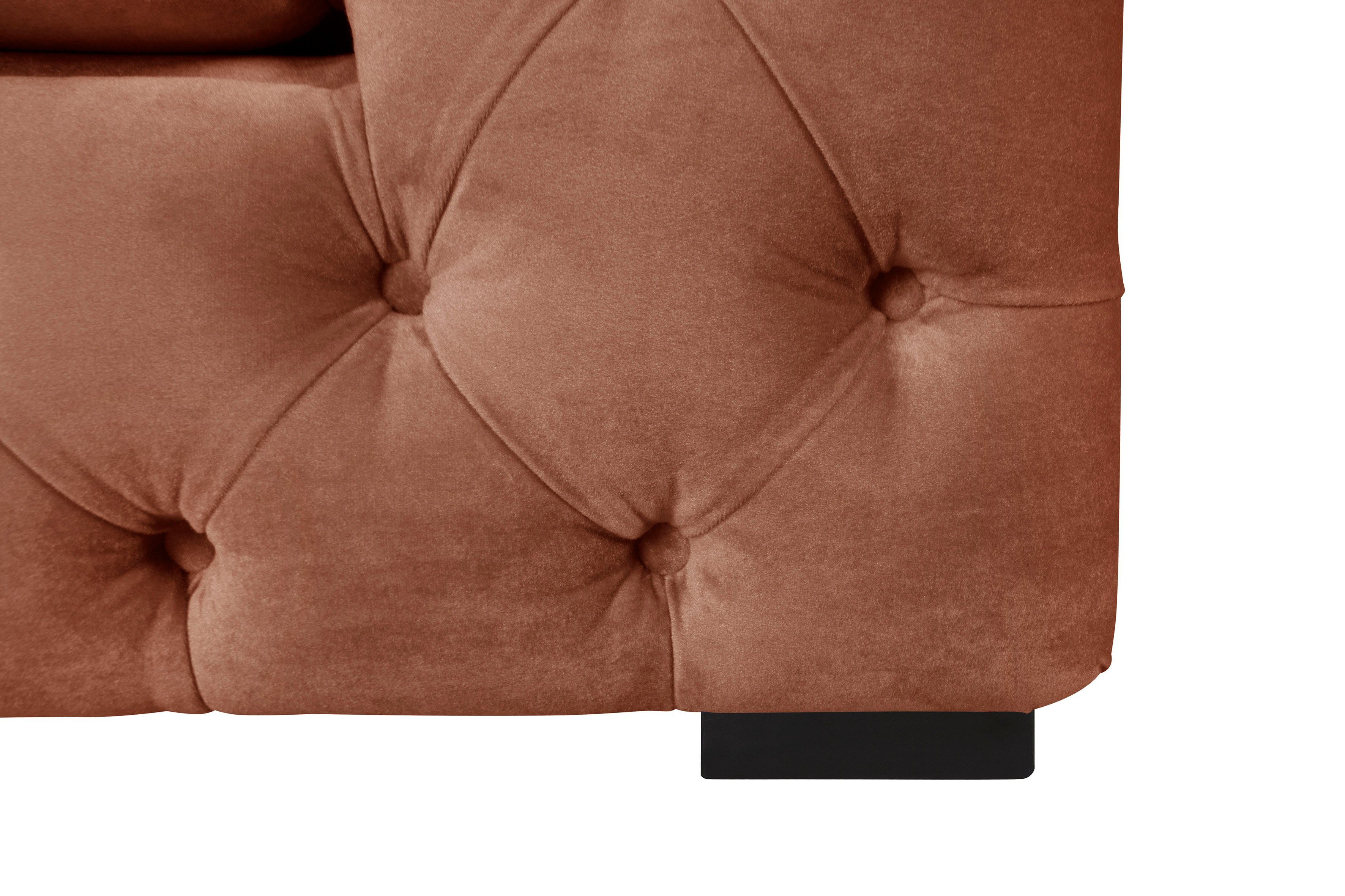 Guido Maria Kretschmer Home&Living Chesterfield-fauteuil Kalina stoel klassieke chesterfield knoopdetails, zeer hoogwaardige afwerking