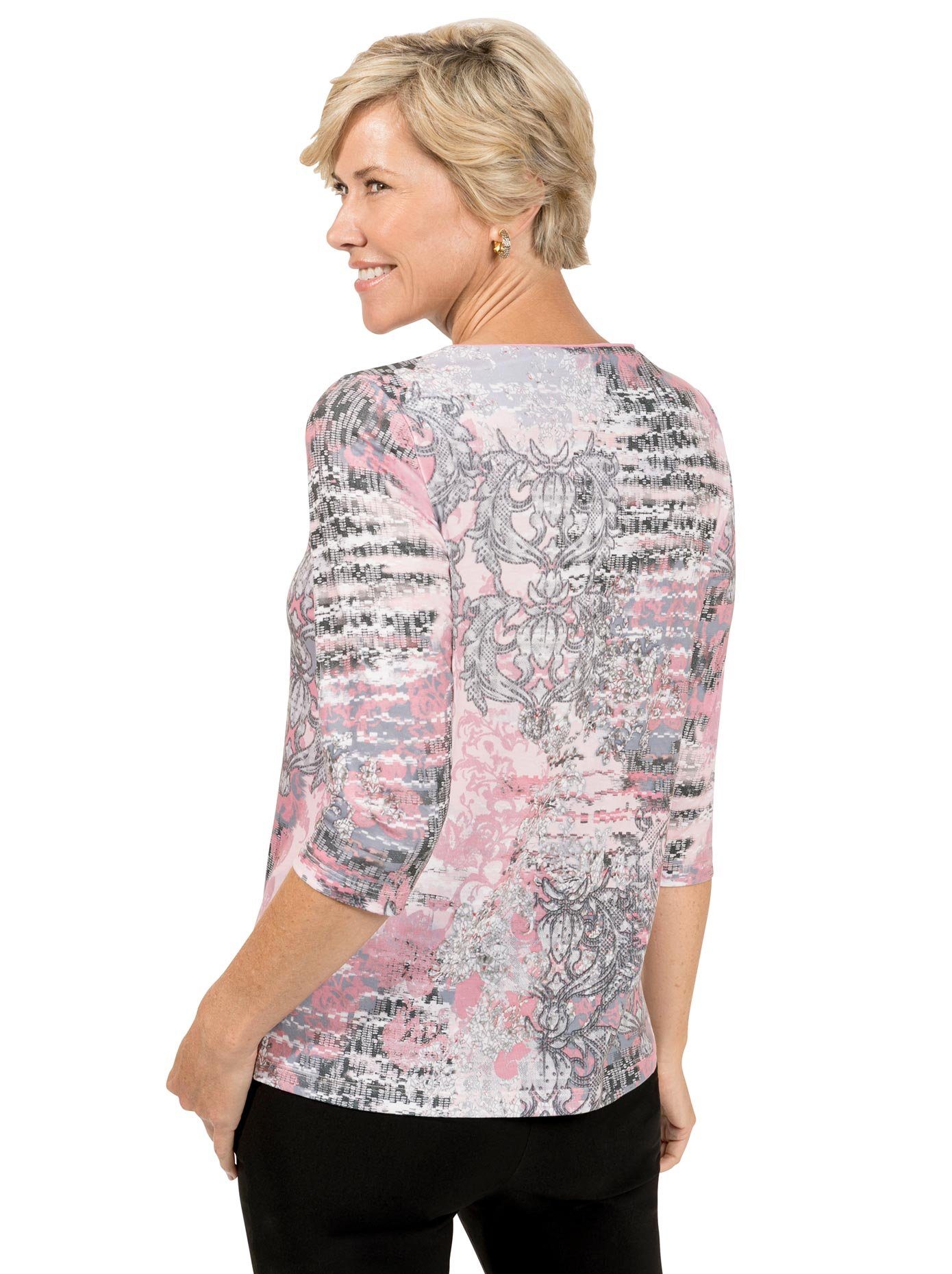 Classic Shirt met 3/4-mouwen Shirt (1-delig)