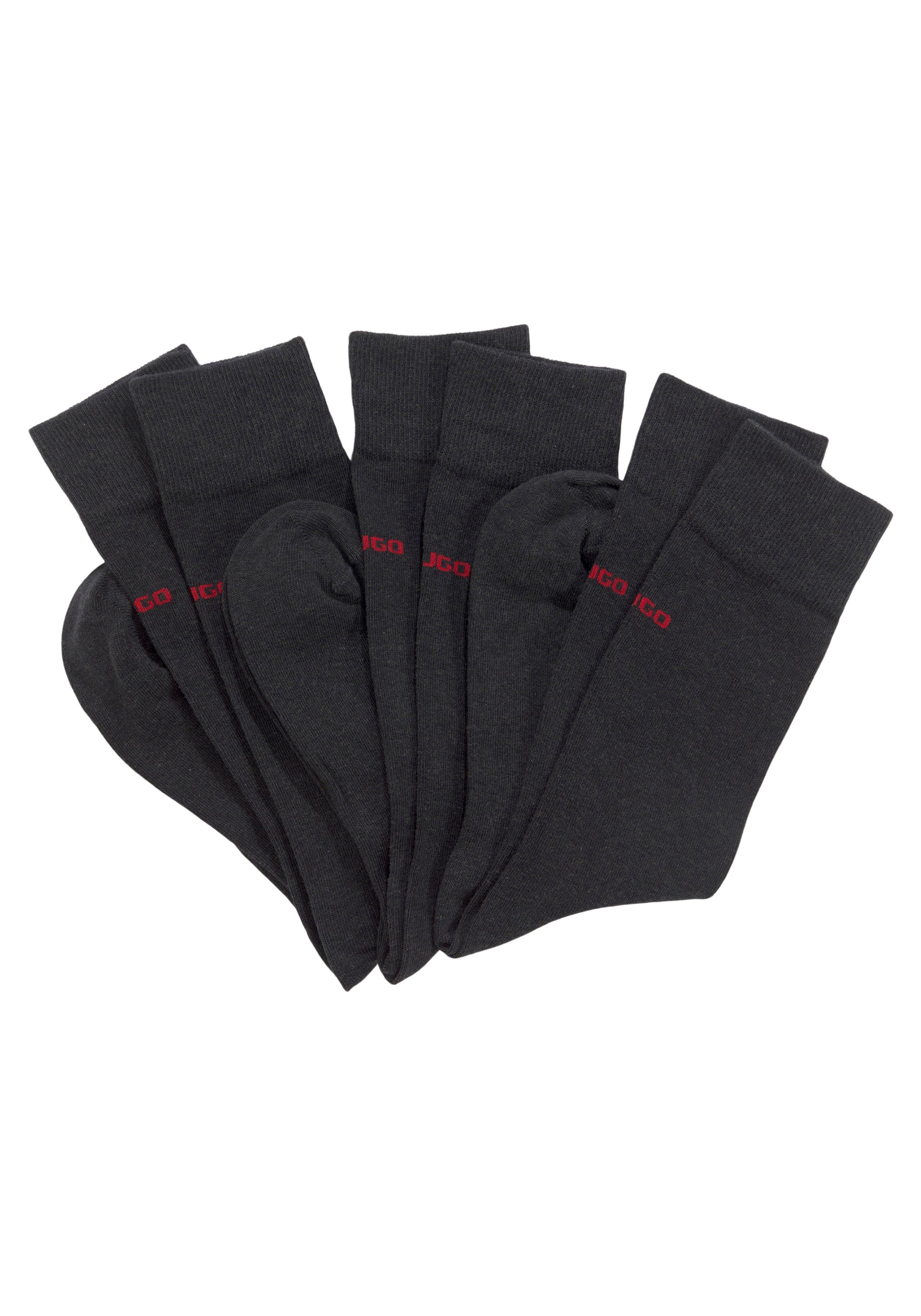 HUGO underwear Business-sokken 3P RS UNI COLORS CC met hugo boss logo-opschrift (3 paar, Set van 3) heren sokken maat 39 grijs