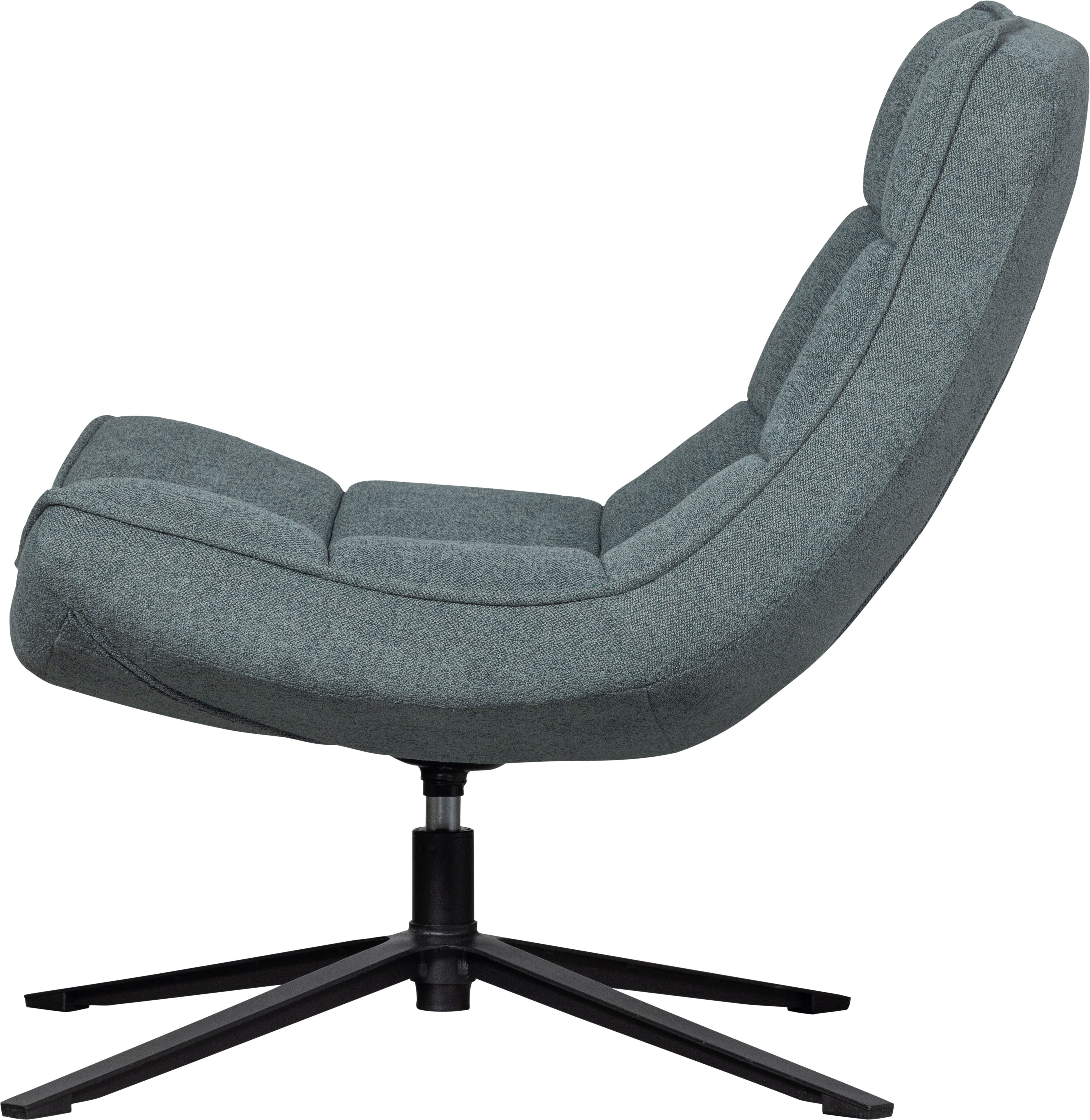 WOOOD Draaibare fauteuil Maudi Metalen frame, gepolsterd met geweven stof, H 84 cm x B 74 cm