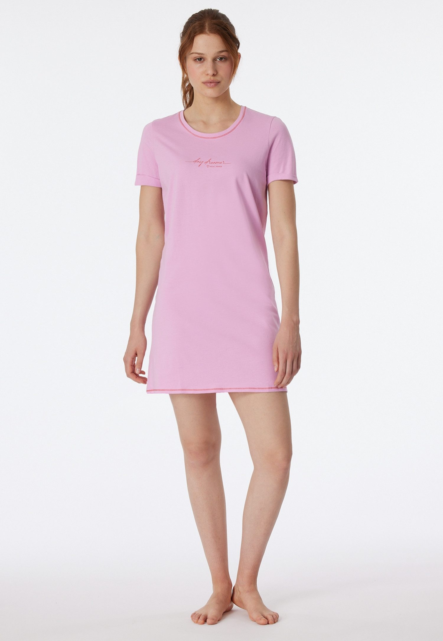 Schiesser Nachthemd Casual Essentials met statement-print