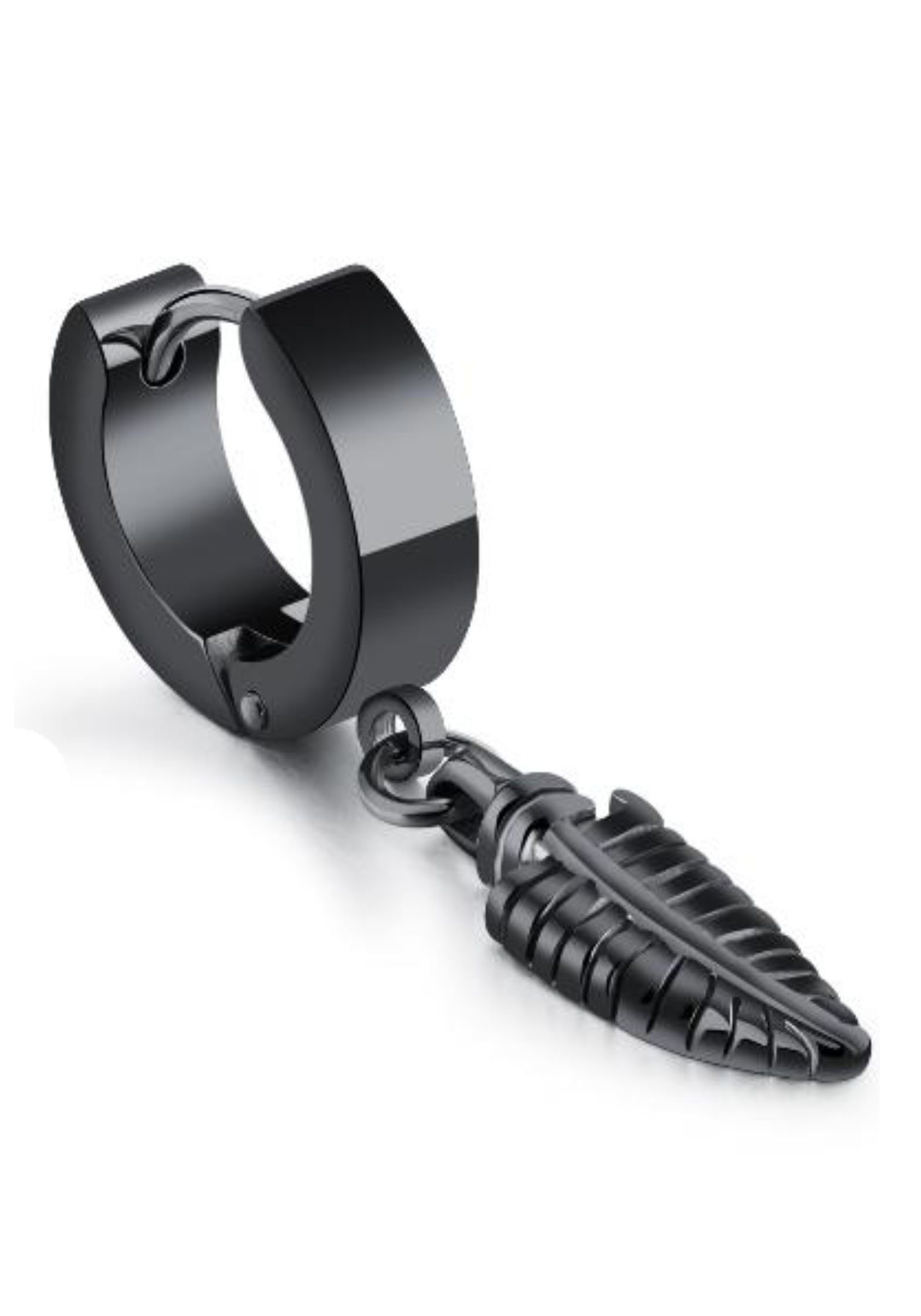 Firetti Single-oorring Sieraad Geschenk, Blad met zirkoon (synthetisch)