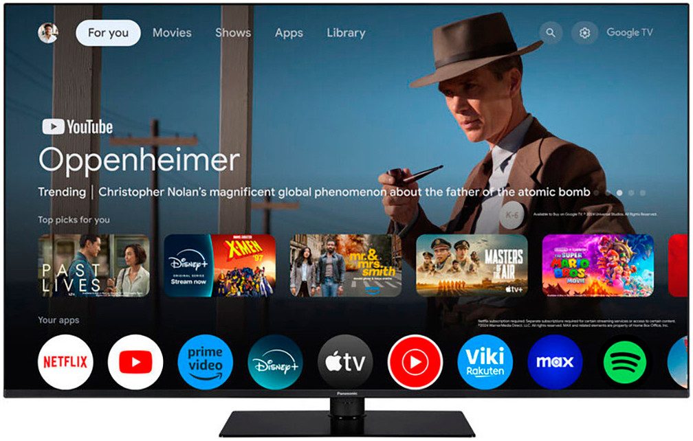 Panasonic Led-TV TN-55W70AEZ, 139 cm / 55", 4K Ultra HD, Google TV - Smart TV