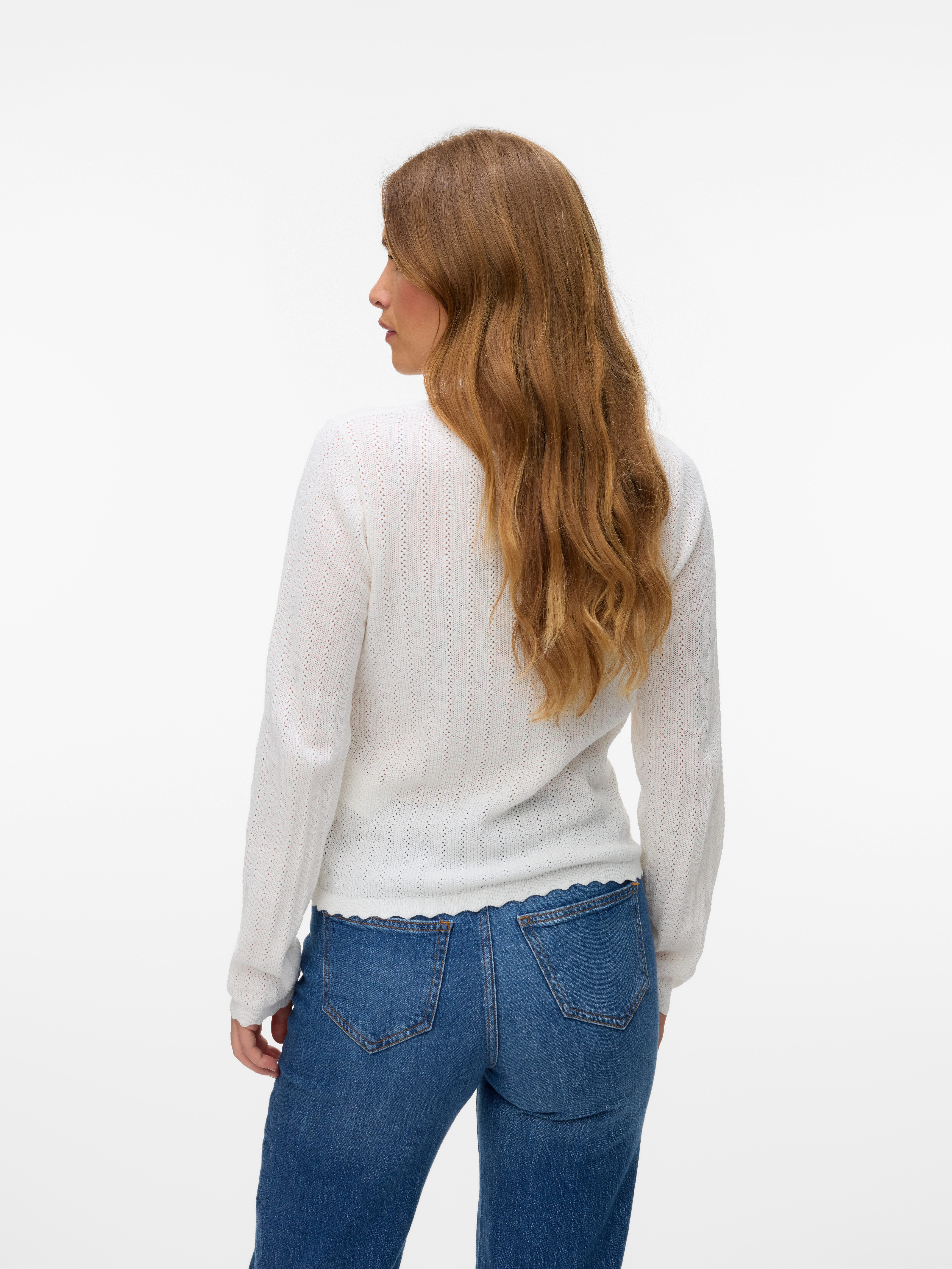 Vero Moda Vest VMLUXLIGHT POINTELLE LS V-HALS CARDIGAN