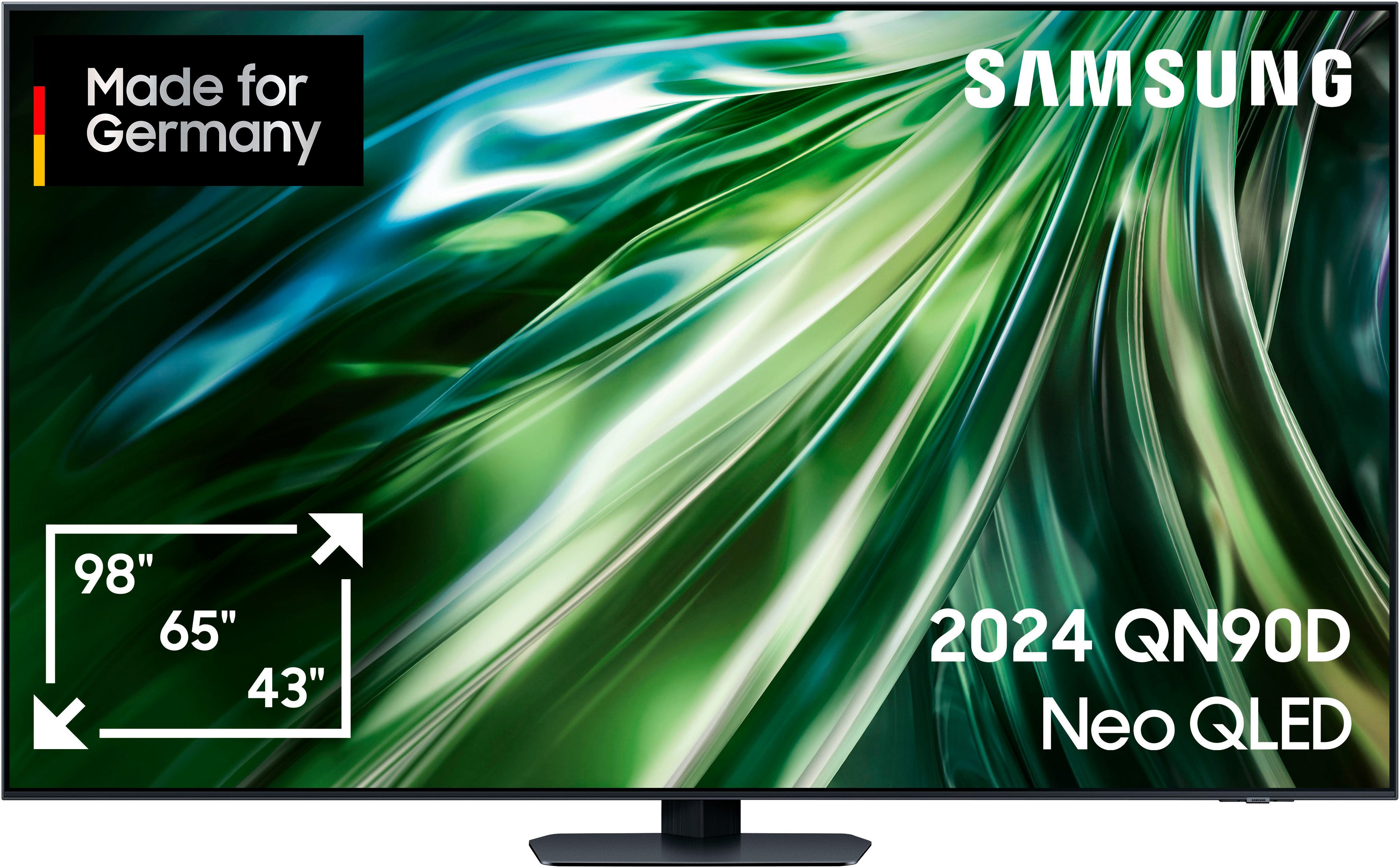 Samsung QLED mini led-tv, 138 cm / 55", 4K Ultra HD, Smart TV led tv's zwart