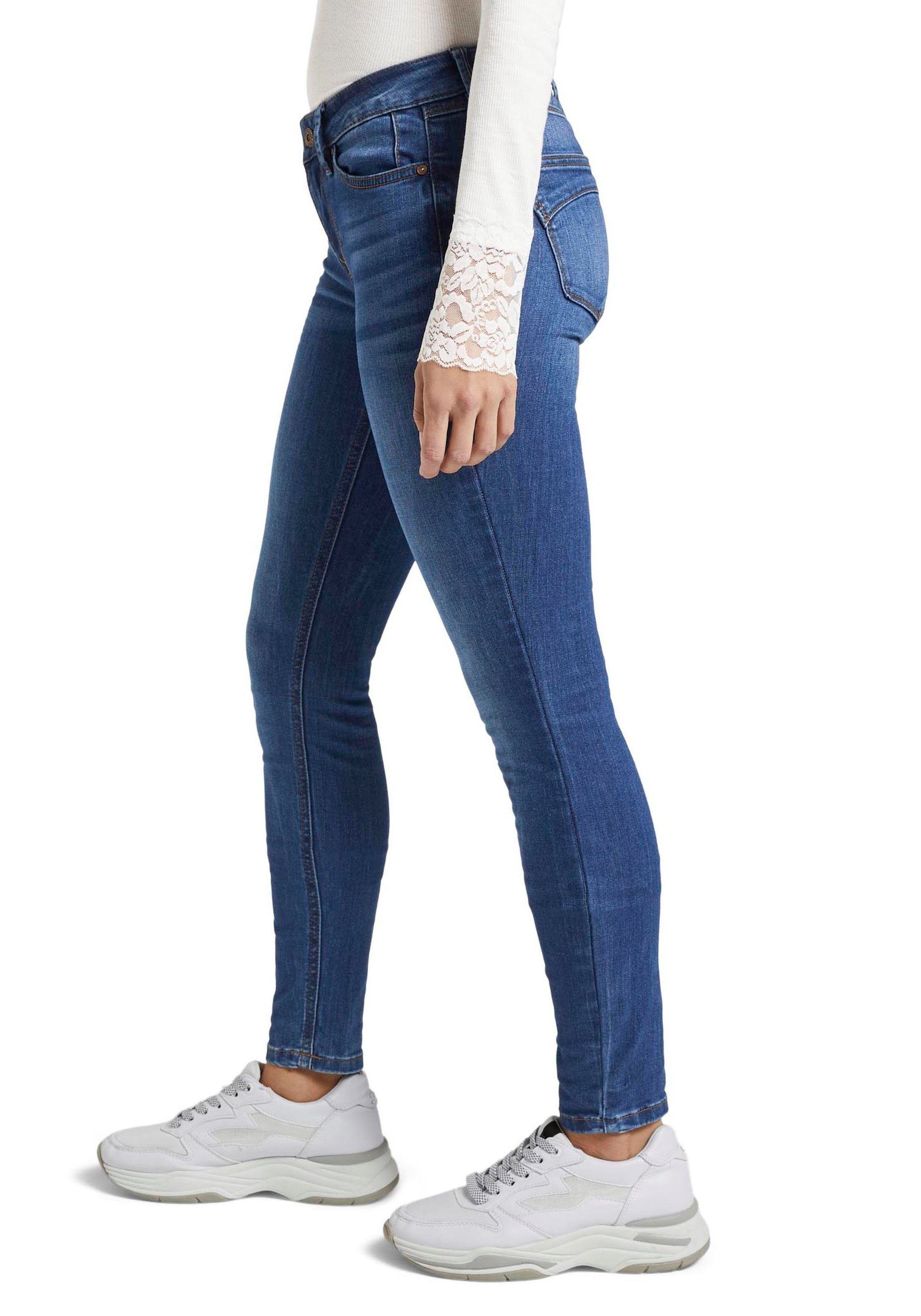 Tom Tailor Denim Skinny fit jeans JONA met sterke wassing en whiskering