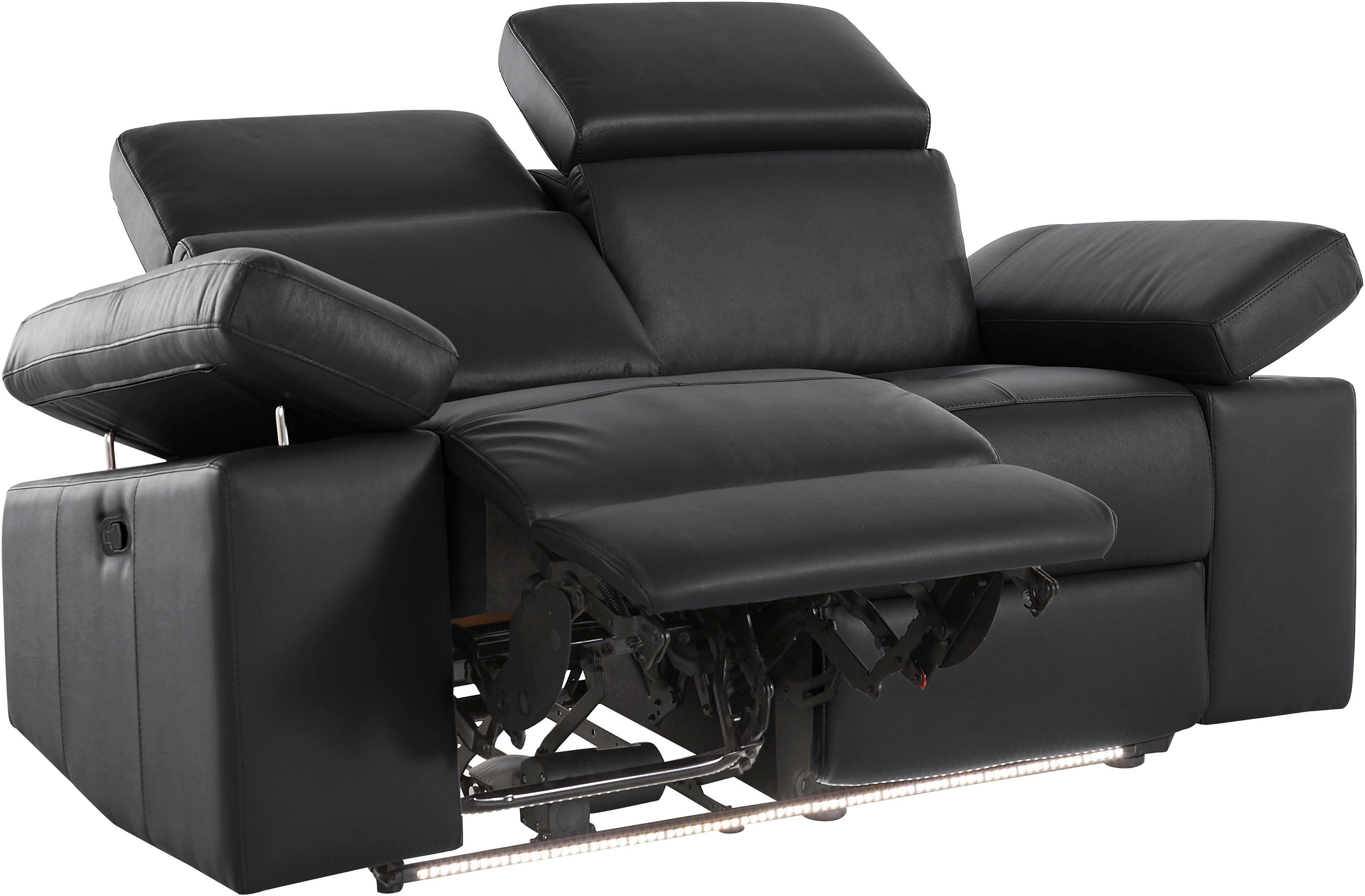 Places of Style 2-zitsbank Kilado met relaxfunctie, verstelbare armleuning, verstelbare hoofdsteun