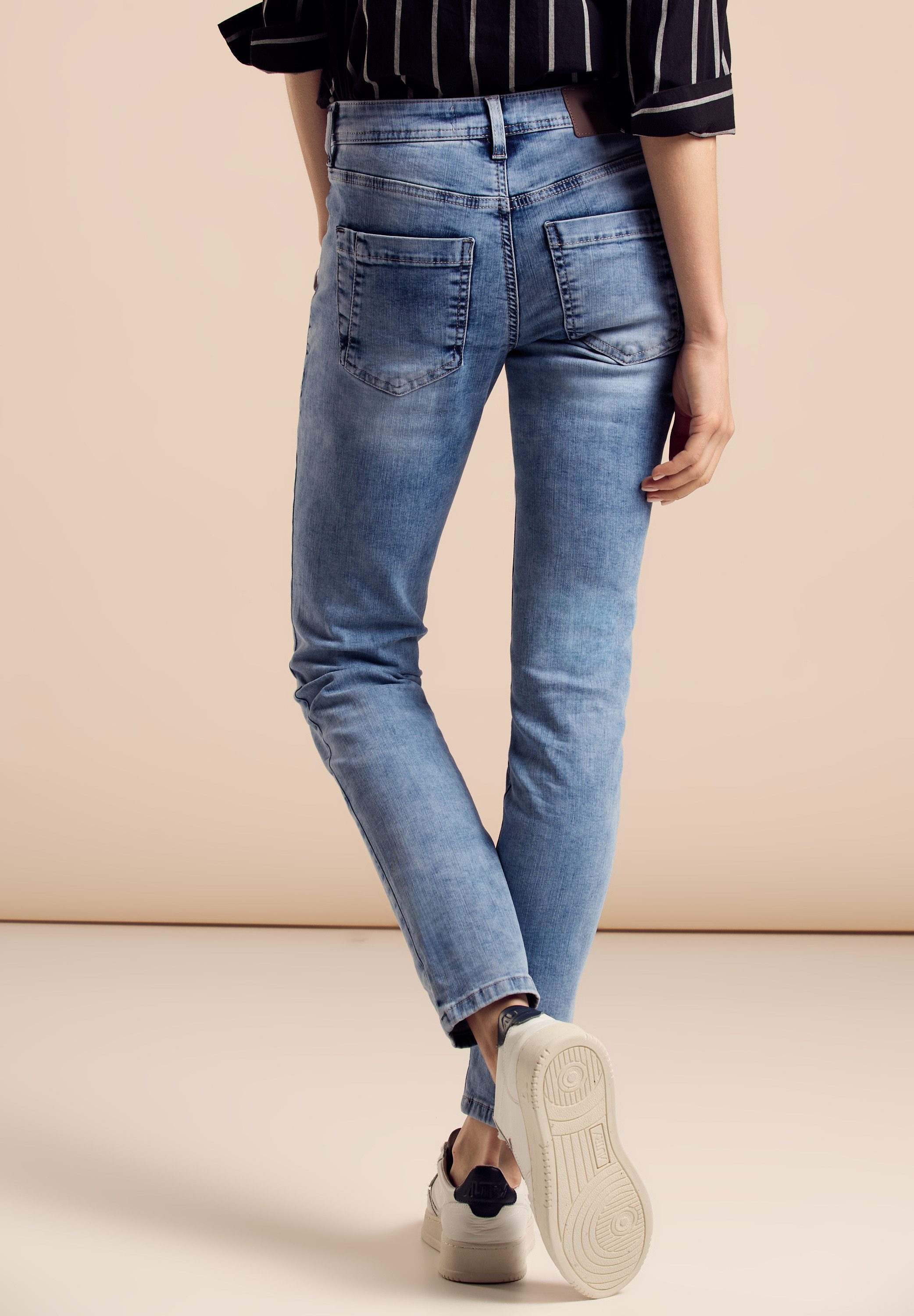 STREET ONE Skinny fit jeans Style York in five-pocketsstijl