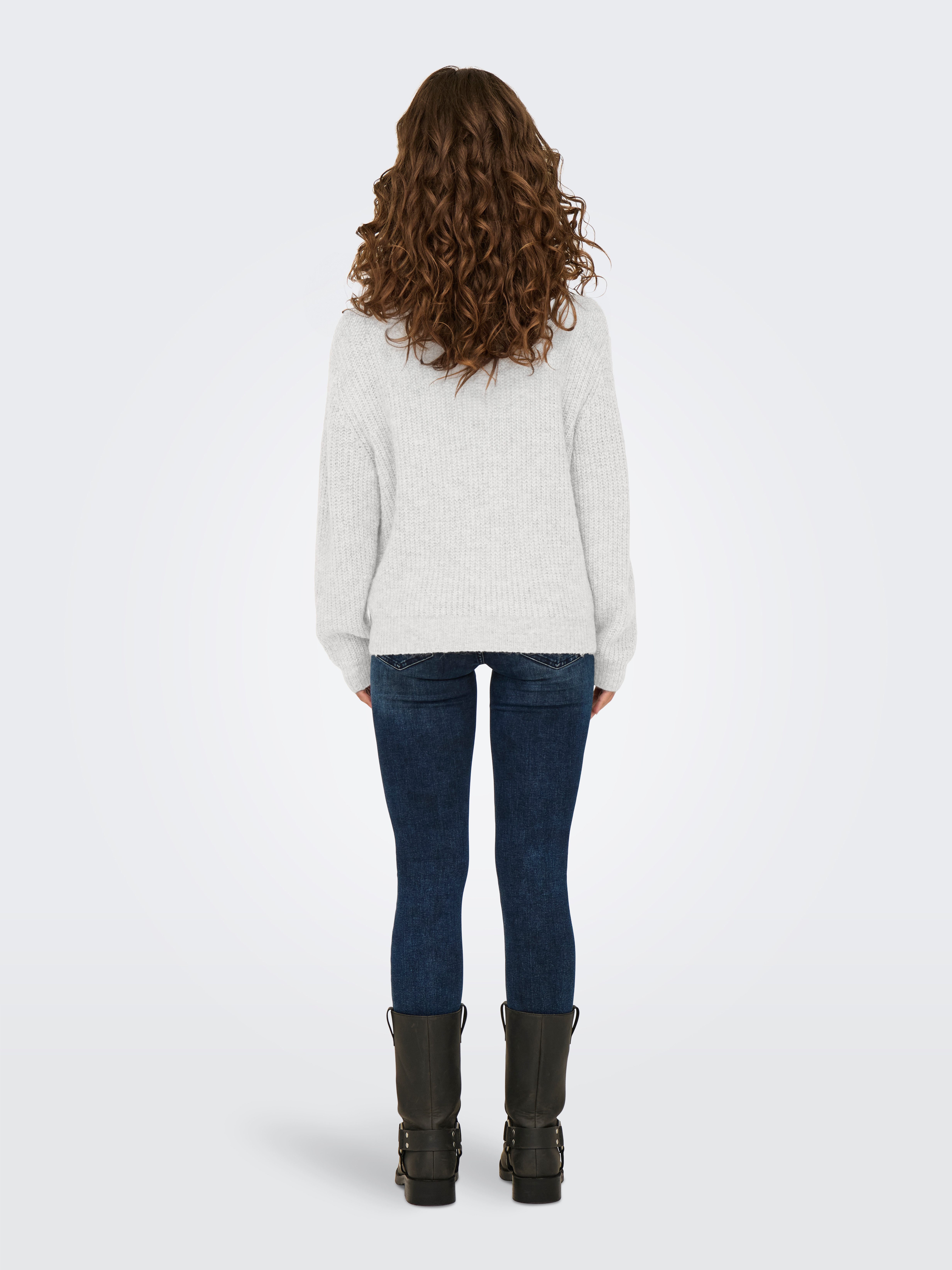 Only Gebreide trui ONLBAKER L/S ZIP PULLOVER KNT NOOS