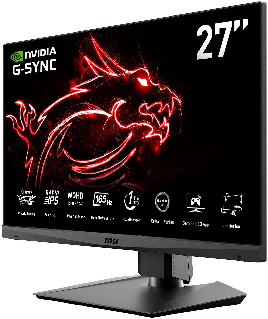 MSI Gaming-ledscherm Optix MAG274QRFDE-QD, 69 cm / 27", WQHD