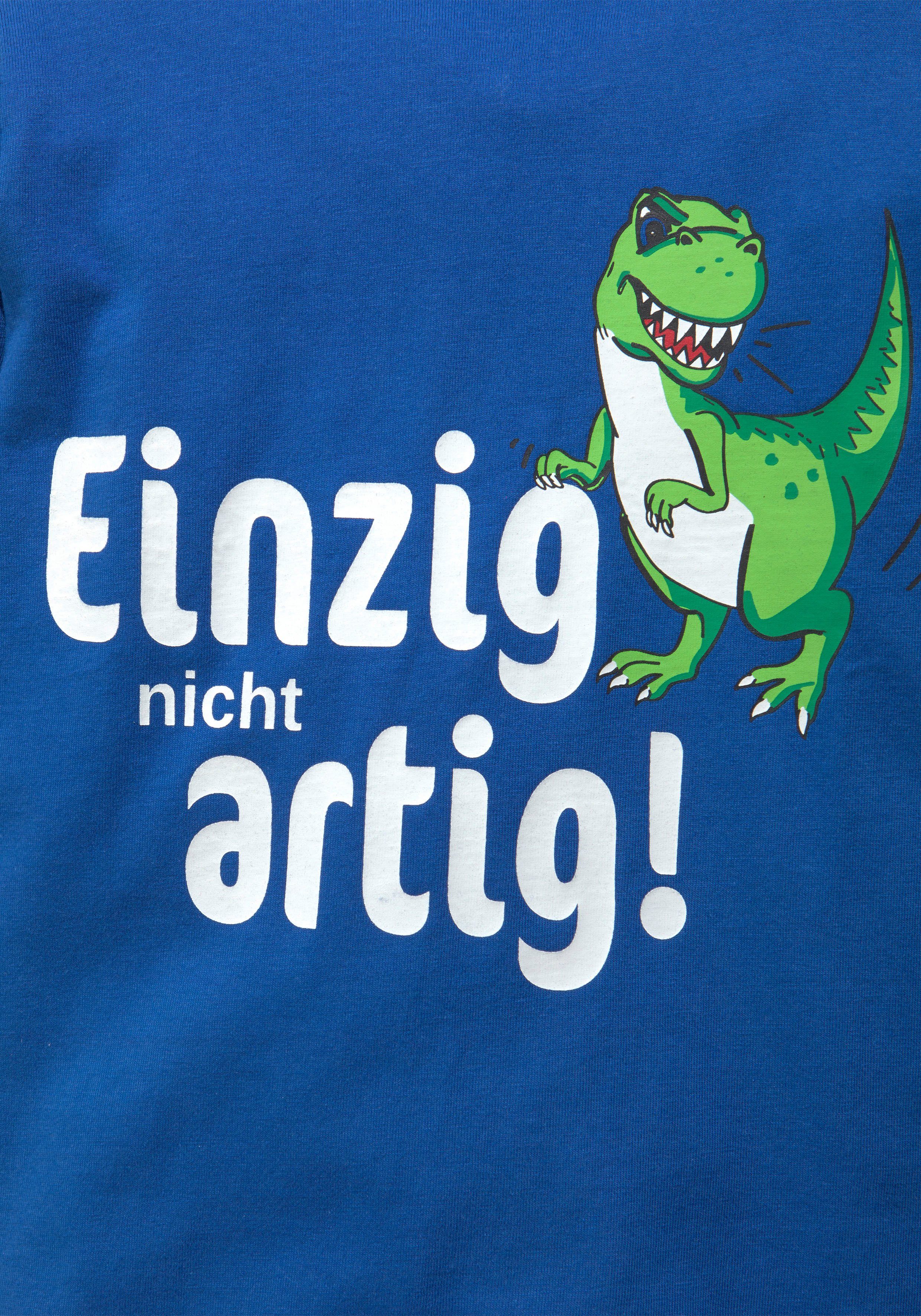 KIDSWORLD Shirt met lange mouwen EINZIG NICHT ARTG! Lange mouwen, basic pasvorm, bedrukt, ronde hals