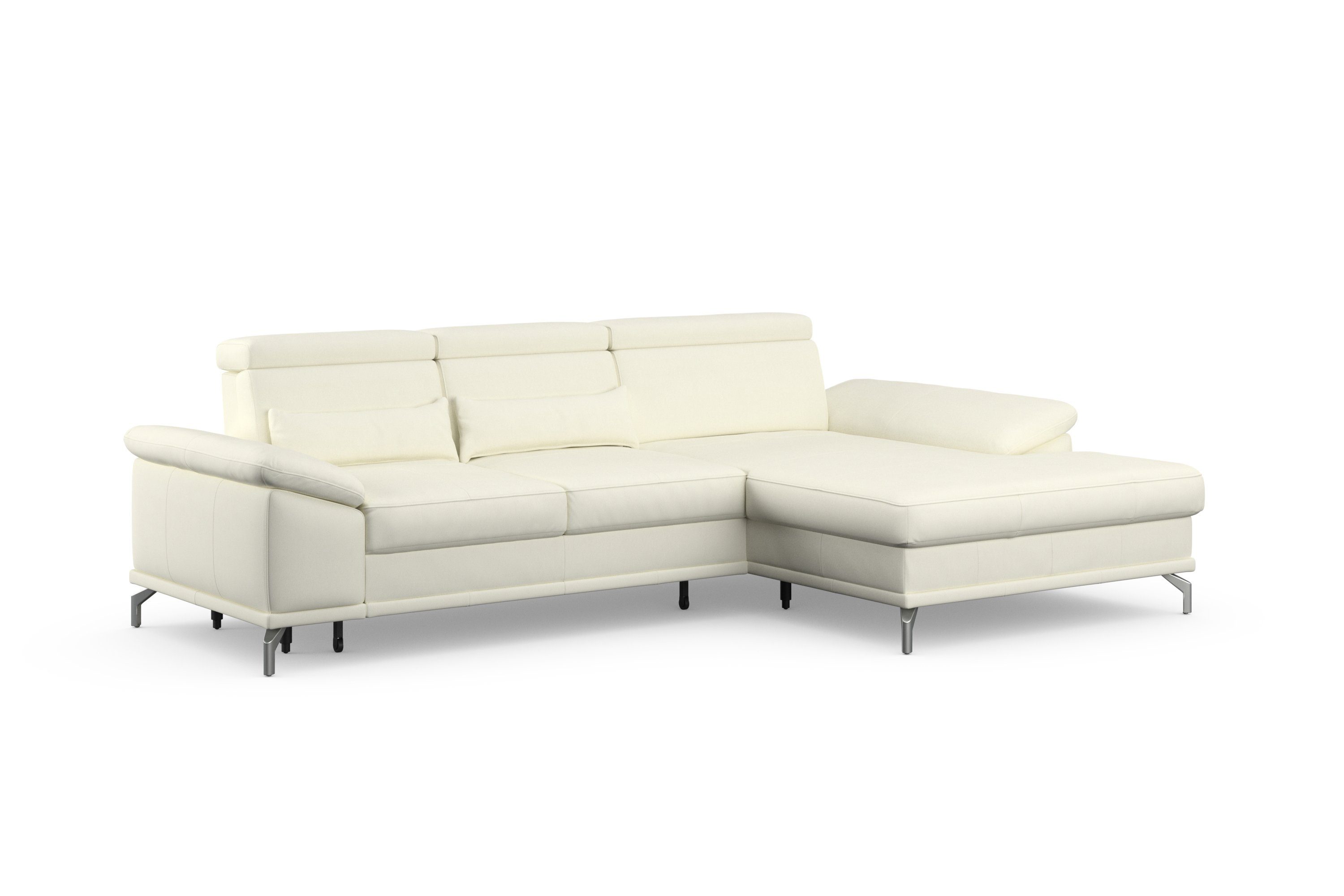 sit&more Hoekbank Cabrio L-vorm, met zitdiepteverstelling, arm- en hoofdsteunverstelling