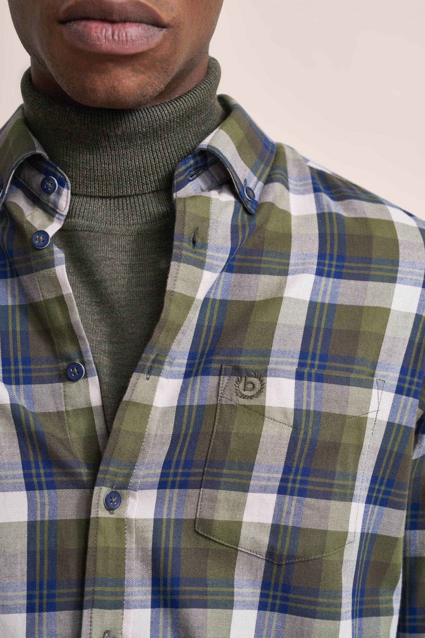Bugatti Overhemd met lange mouwen met button-down