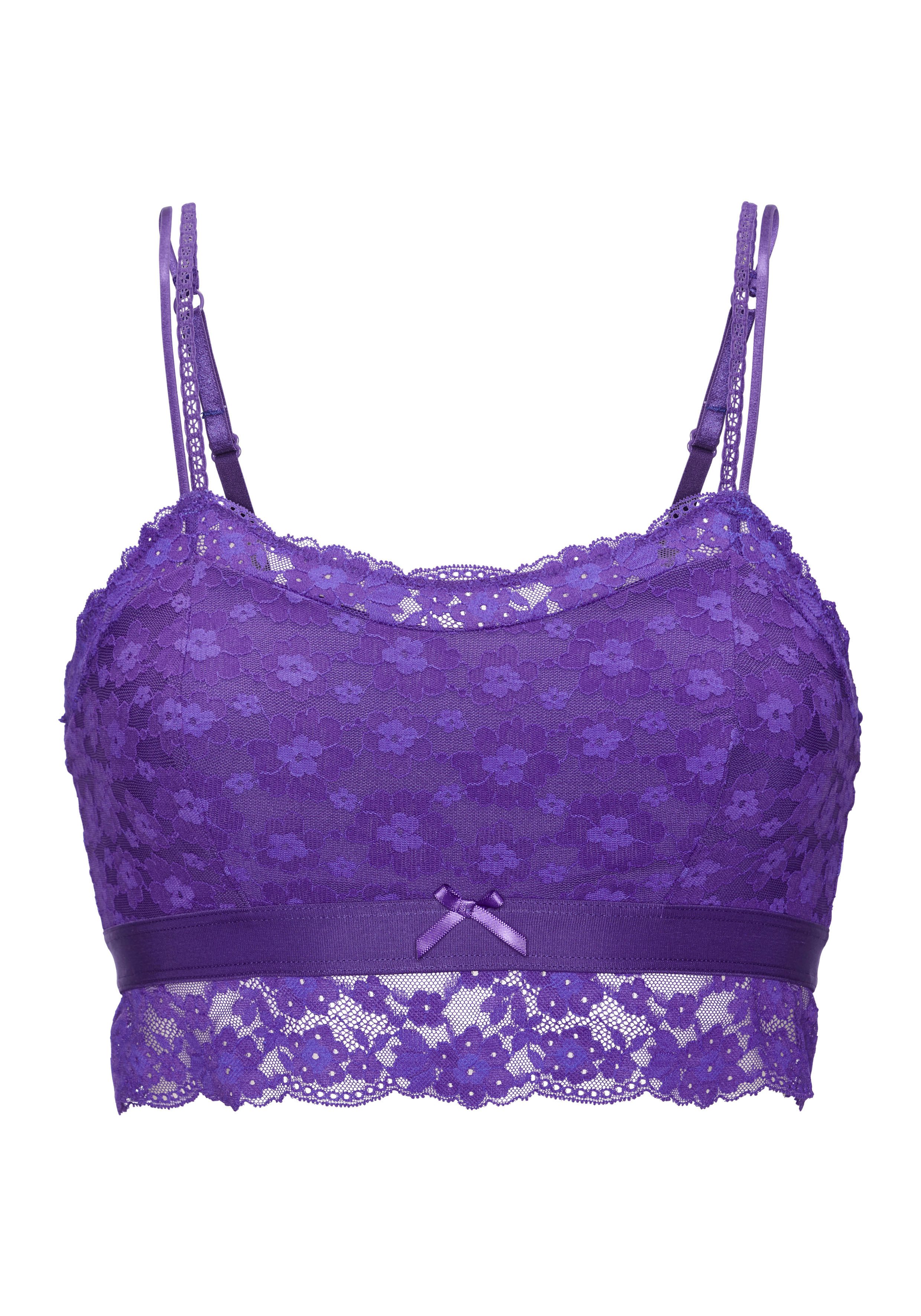 Vivance Bralette-bh van bloemige kant in lichte lange vorm, sexy lingerie