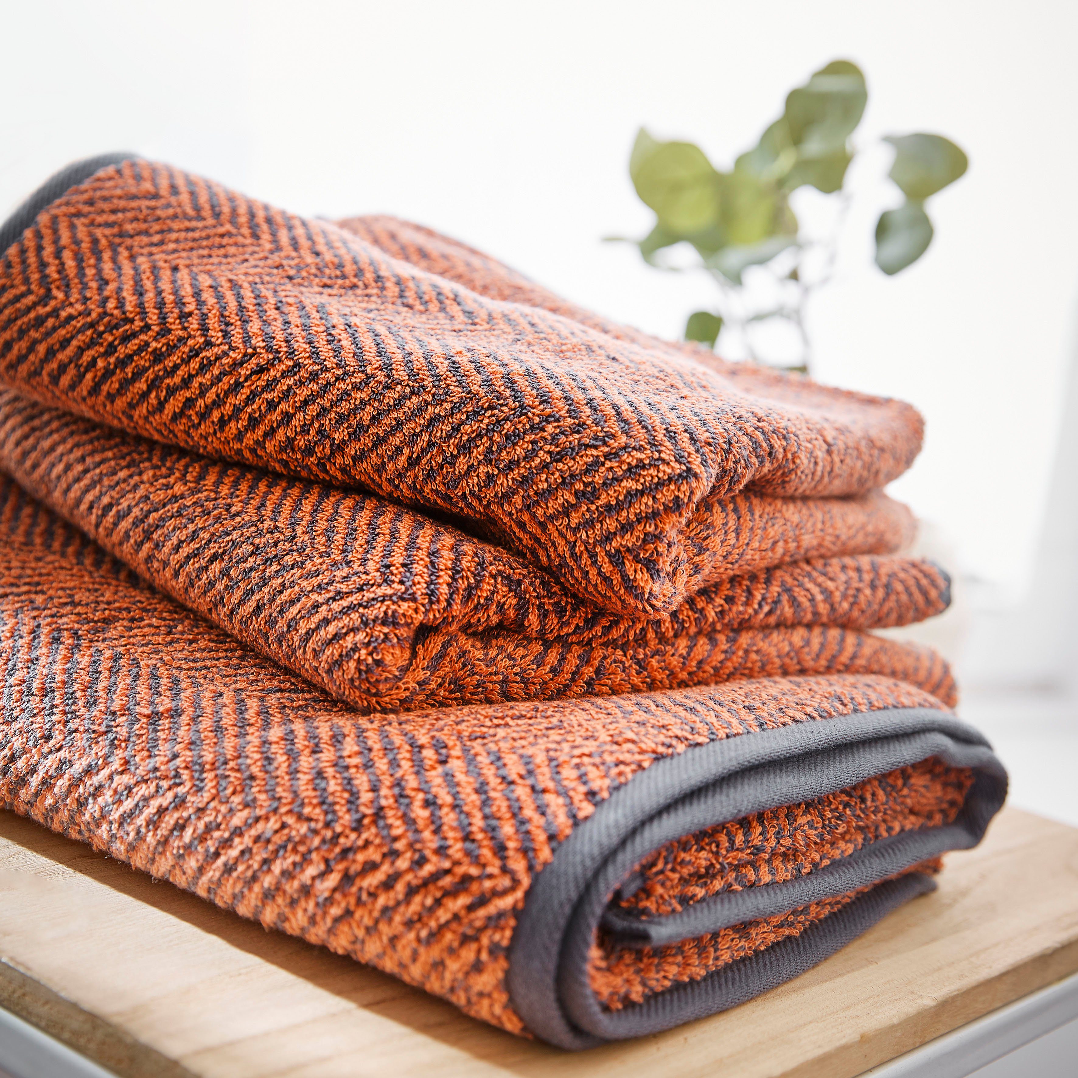Dyckhoff Handdoekenset Golden Shades Herringbone 4 handdoeken (50x100 cm), 2 douchehanddoeken (70x140 cm) (set, 6-delig)