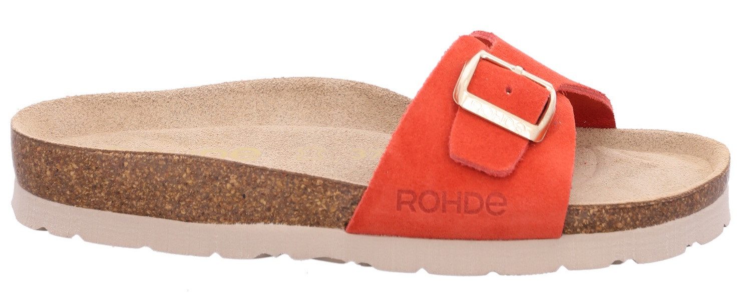 Rohde Slippers , sleehak, zomerschoenen, slippers met voorgevormd soft voetbed
