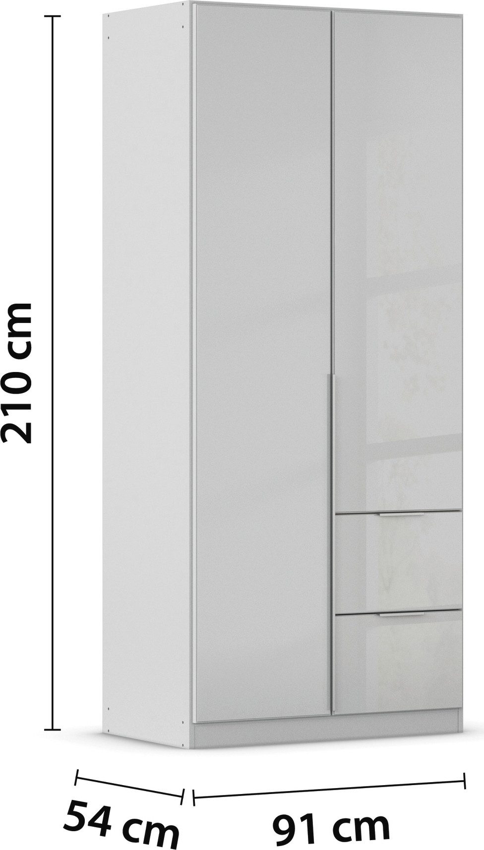 rauch Draaideurkast Kledingkasten kast garderobe AGORDO met glazen front
