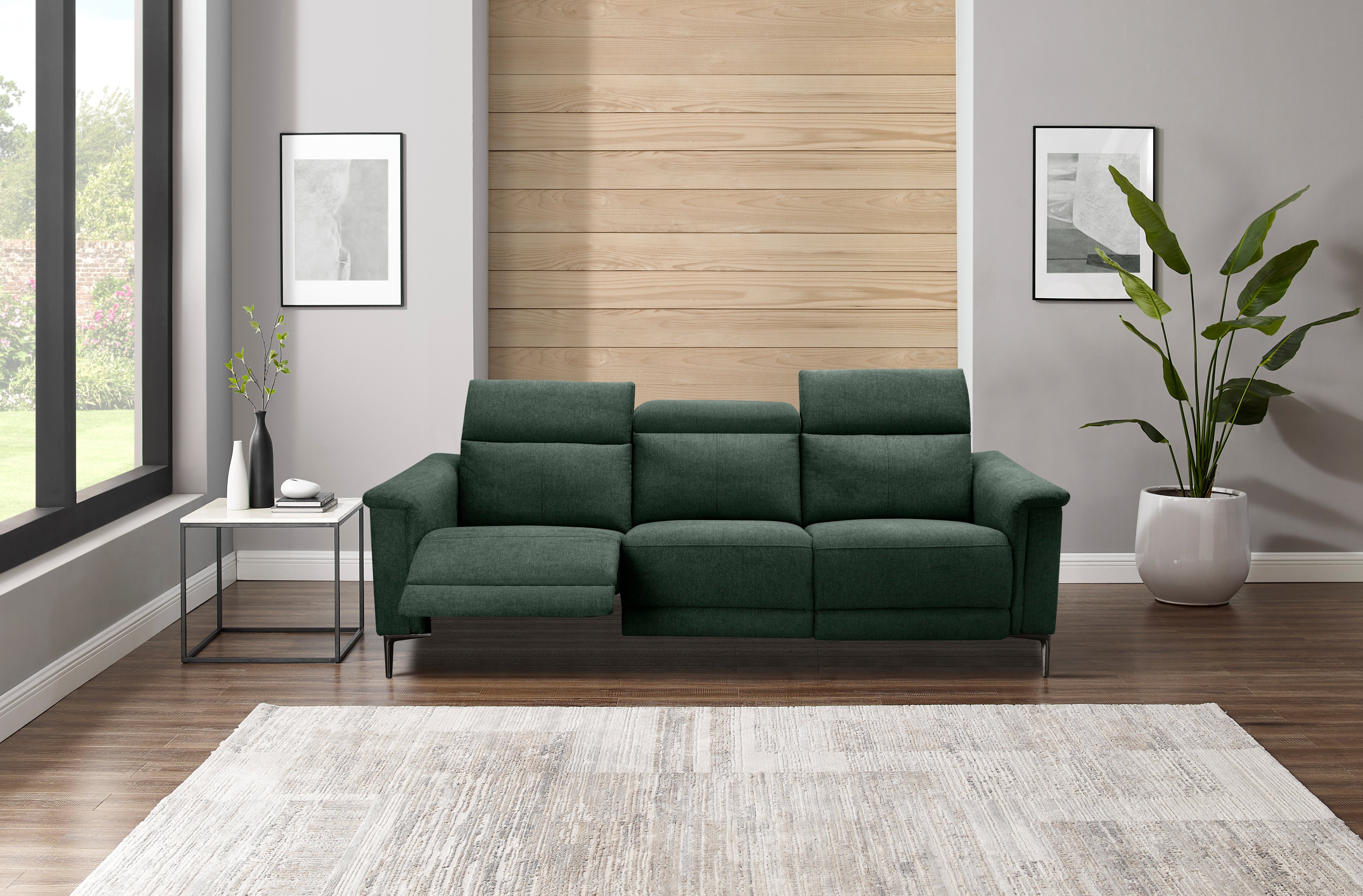 Places of Style 3-zitsbank Lund, met handmatige en elektrische relaxfunctie
