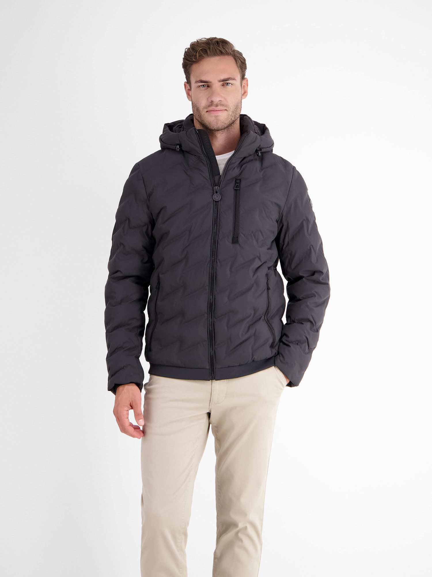 Lerros Outdoorjack LERROS sportieve functionele gestikte jack voor heren heren jassen maat XXL zwart