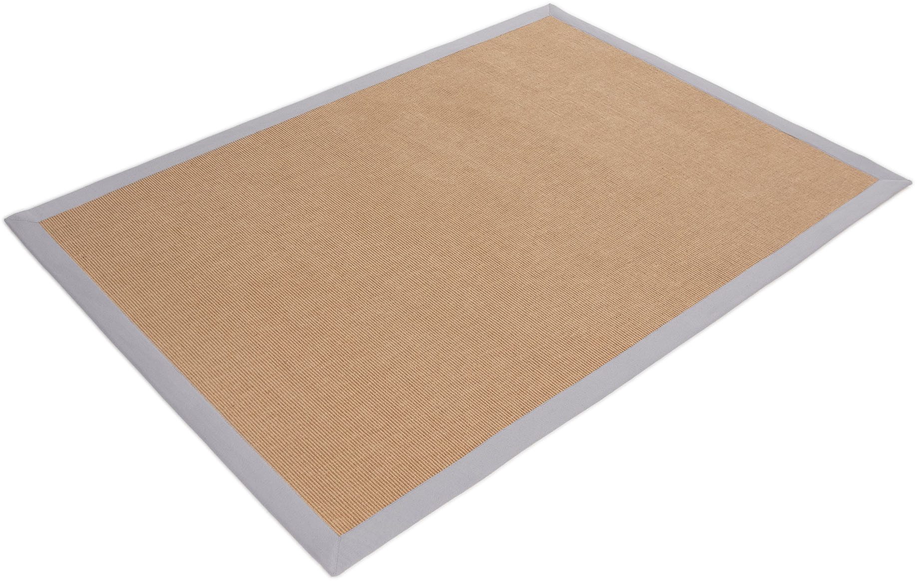 carpetfine Sisalkleed Sisal met gekleurd randdessin, antislip achterzijde