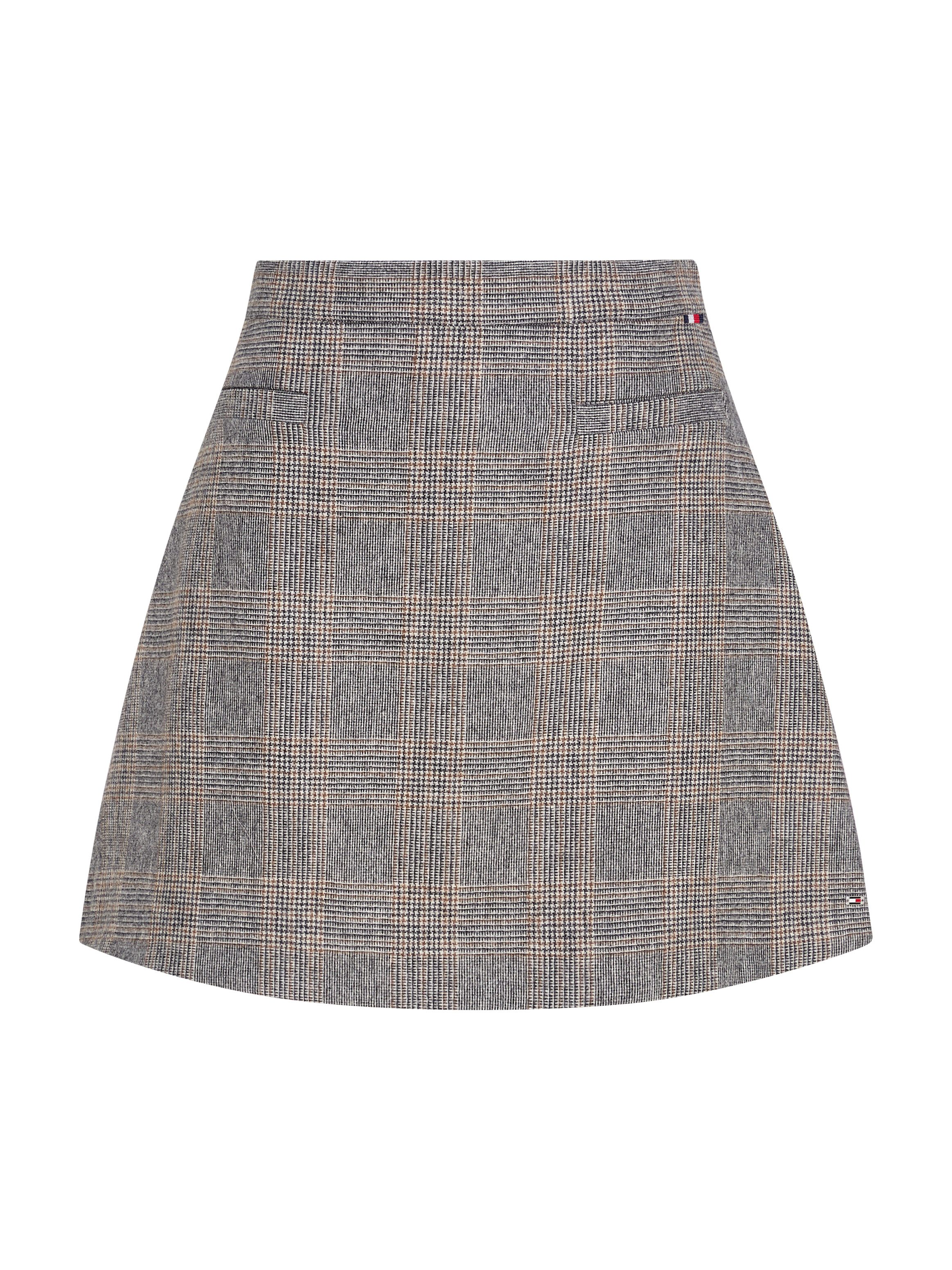 Tommy Hilfiger Rok in a-lijn WOOL MIX CHECK MINI SKIRT