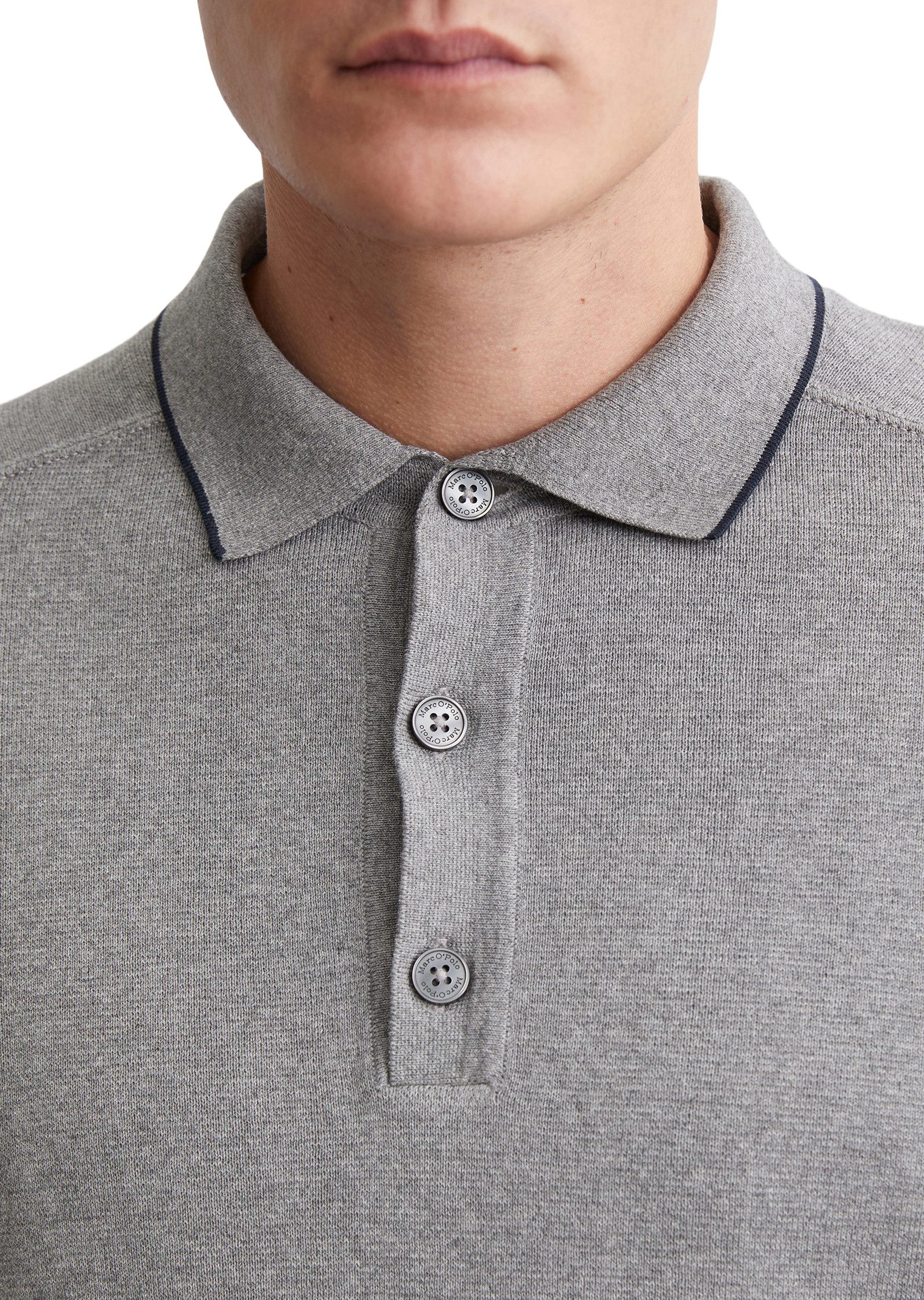 Marc O'Polo Trui met polokraag elegante dicht gebreide milano-structuur