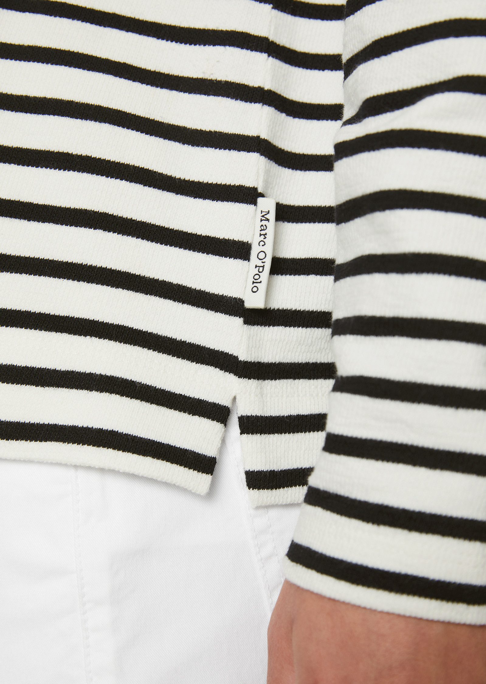 Marc O'Polo Shirt met lange mouwen Garen-gekleurd streeppatroon