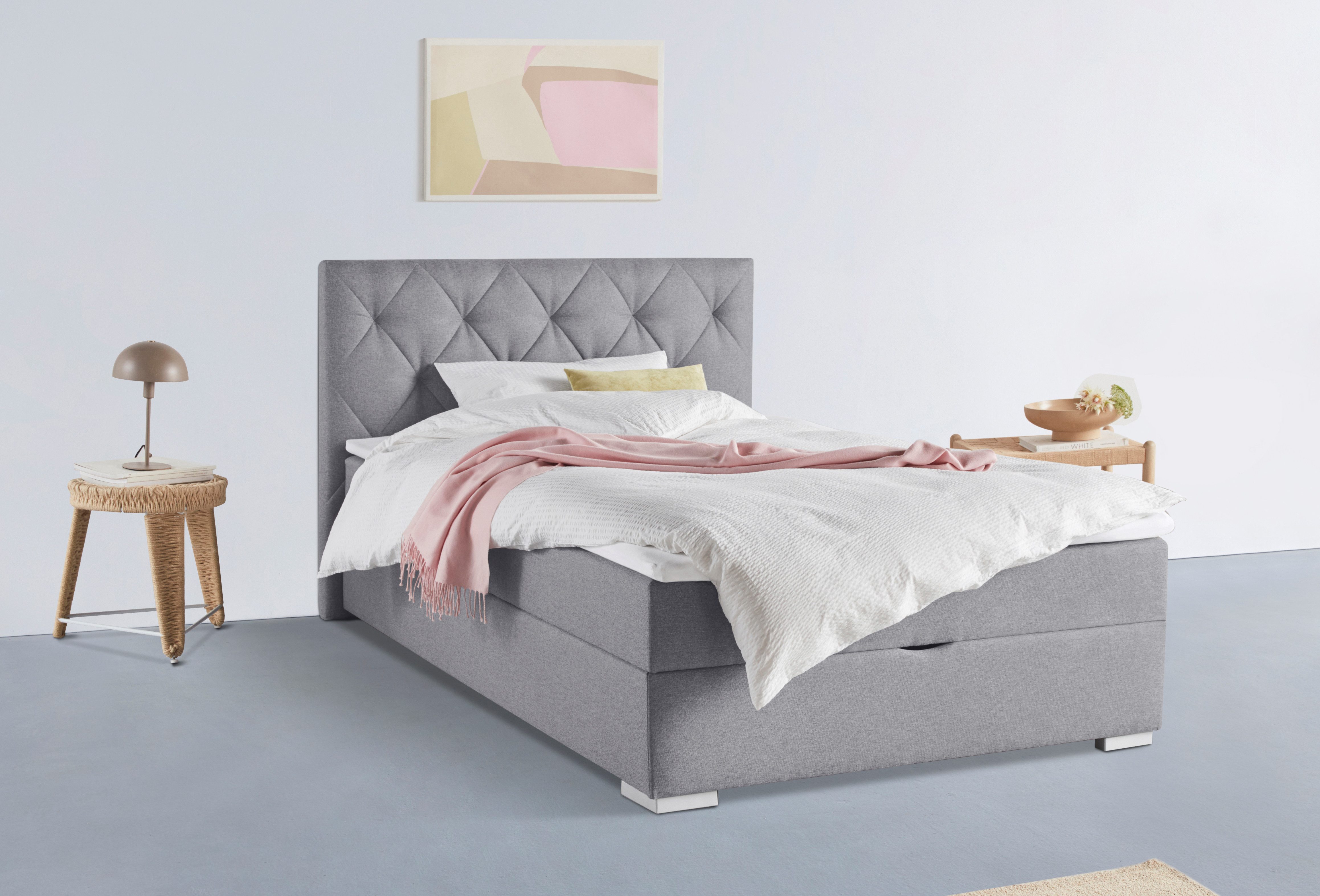 INOSIGN Boxspring Tynan optioneel met bedbox, verkrijgbaar in h2, h3 & h4