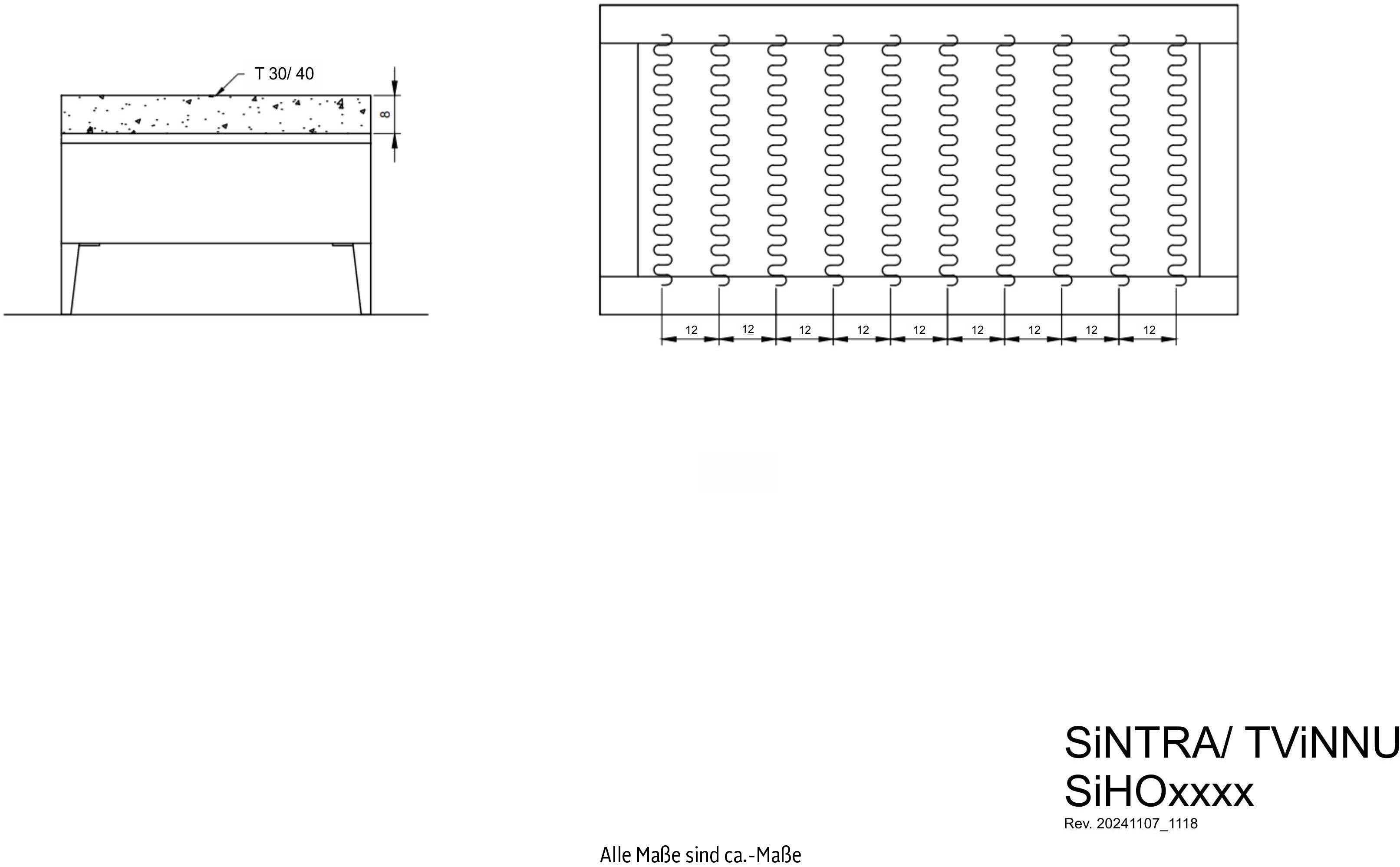 andas Zithoek TVINNU, Polsterecke L-Form, Schlaffunktion, met Hocker (set, 2-delig)