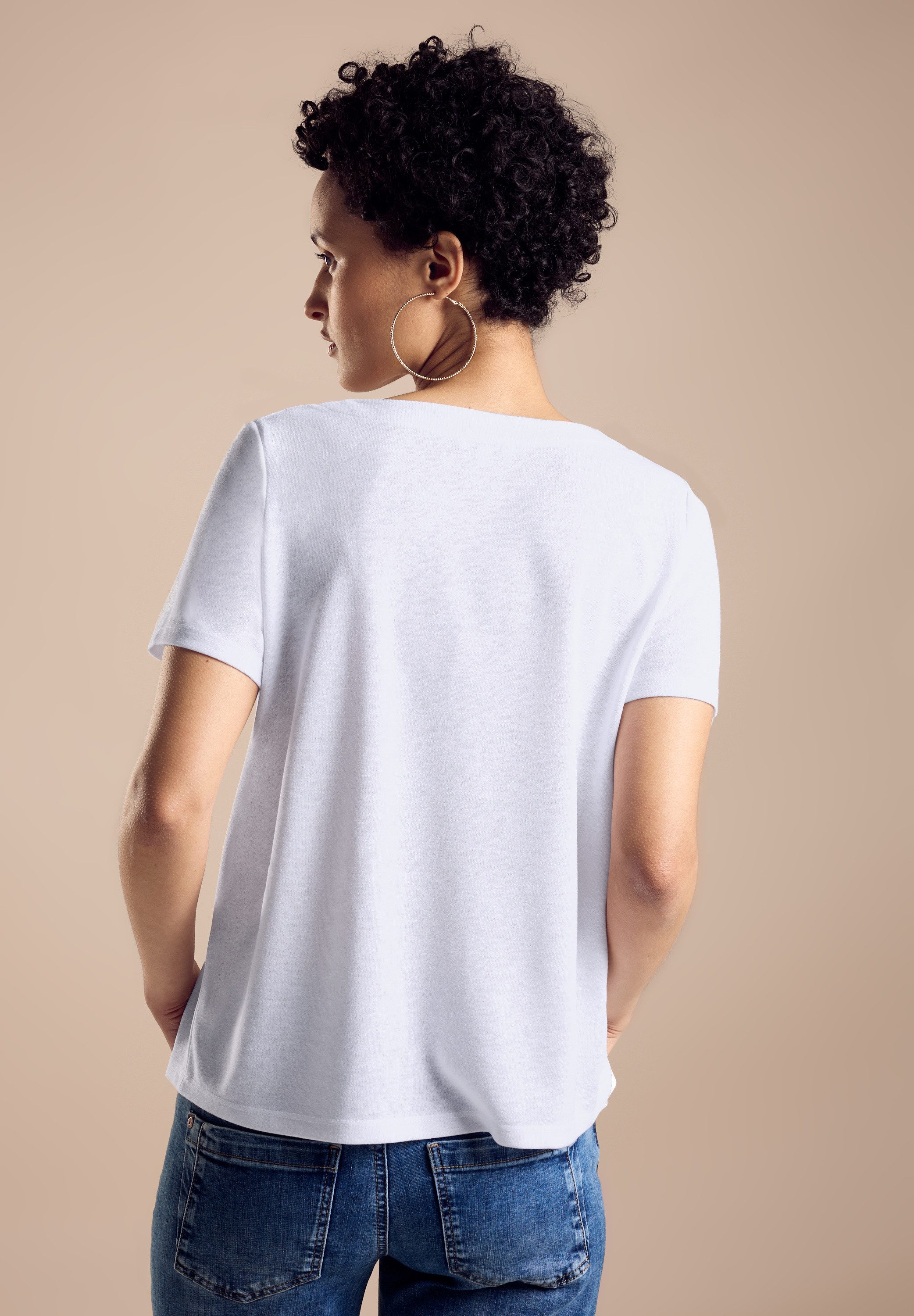 STREET ONE T-shirt met viscose