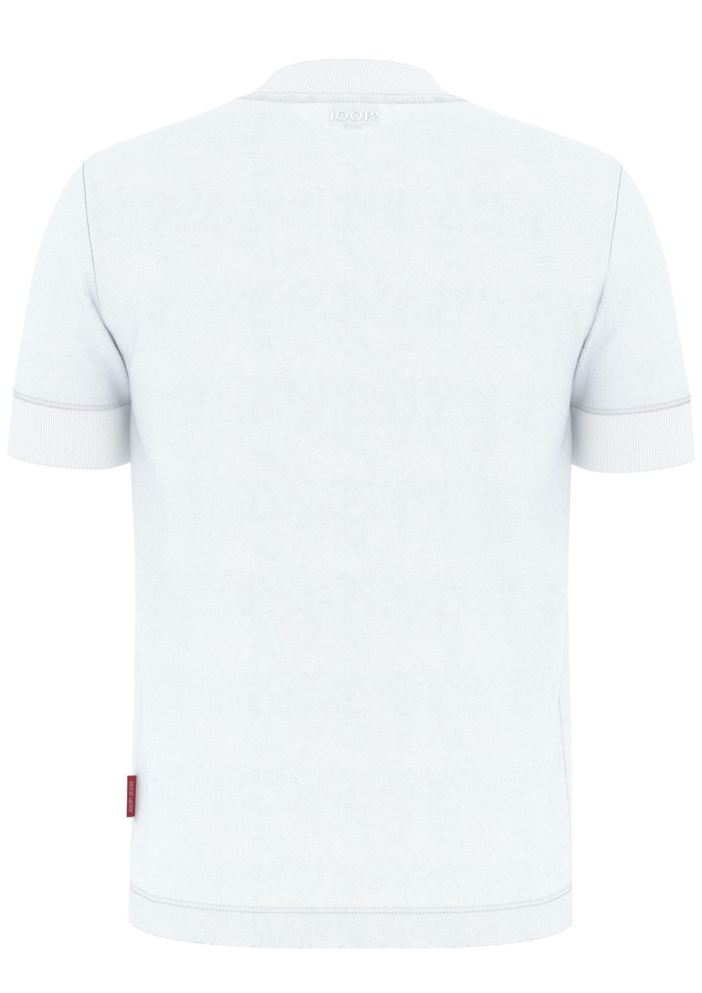 Joop Jeans Shirt met ronde hals Cedric Label aan de zijkant van de romp elastische ronde hals