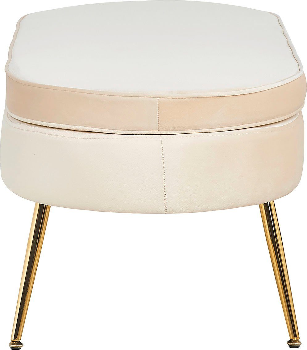SalesFever Hocker Clam ovaal, breedte 99 cm