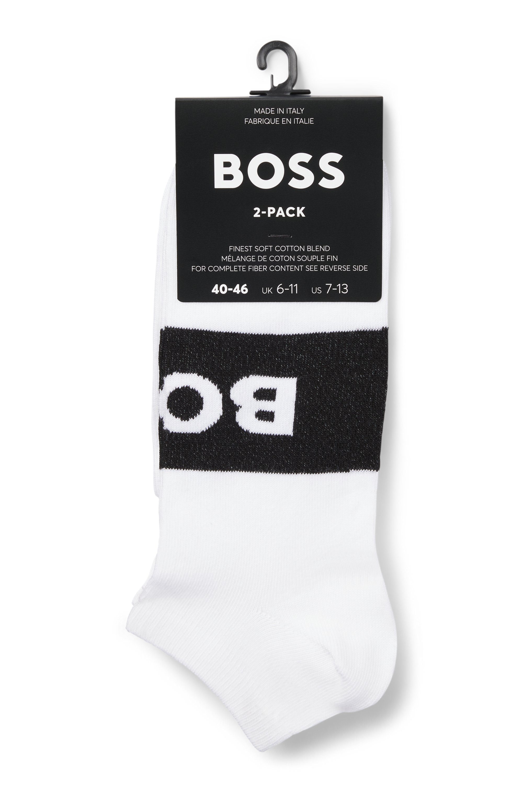 BOSS Business-sokken 2P AS Logo CC met groot, ingestrikt boss logo-opschrift (2 paar, Set van 2)