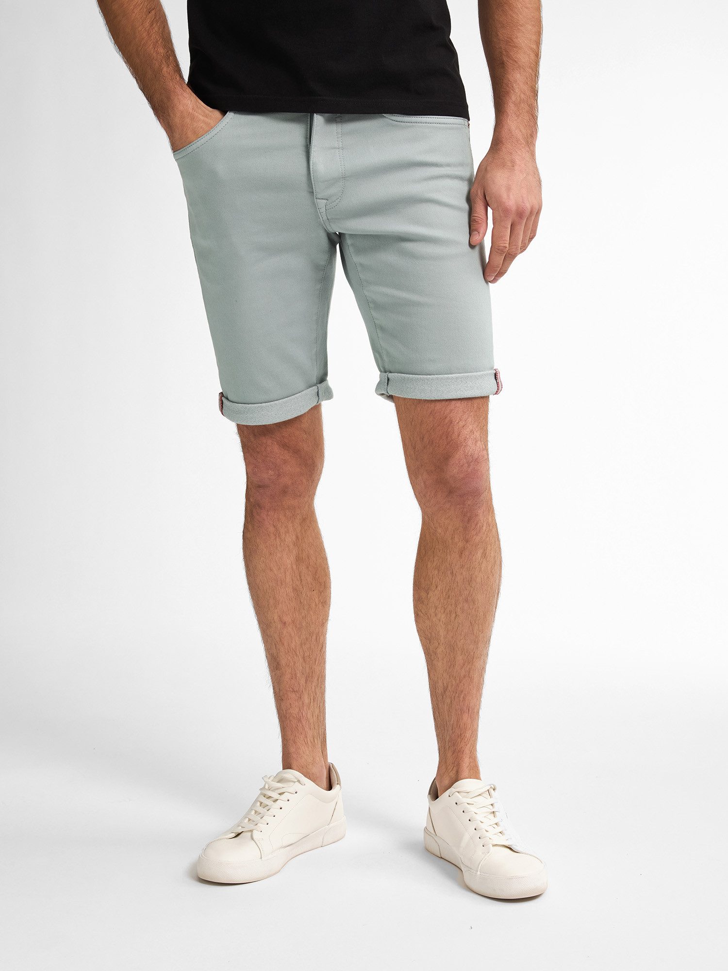 Petrol Industries Jeansshort in five-pocketsstijl heren korte spijkerbroek maat XXXL grijs