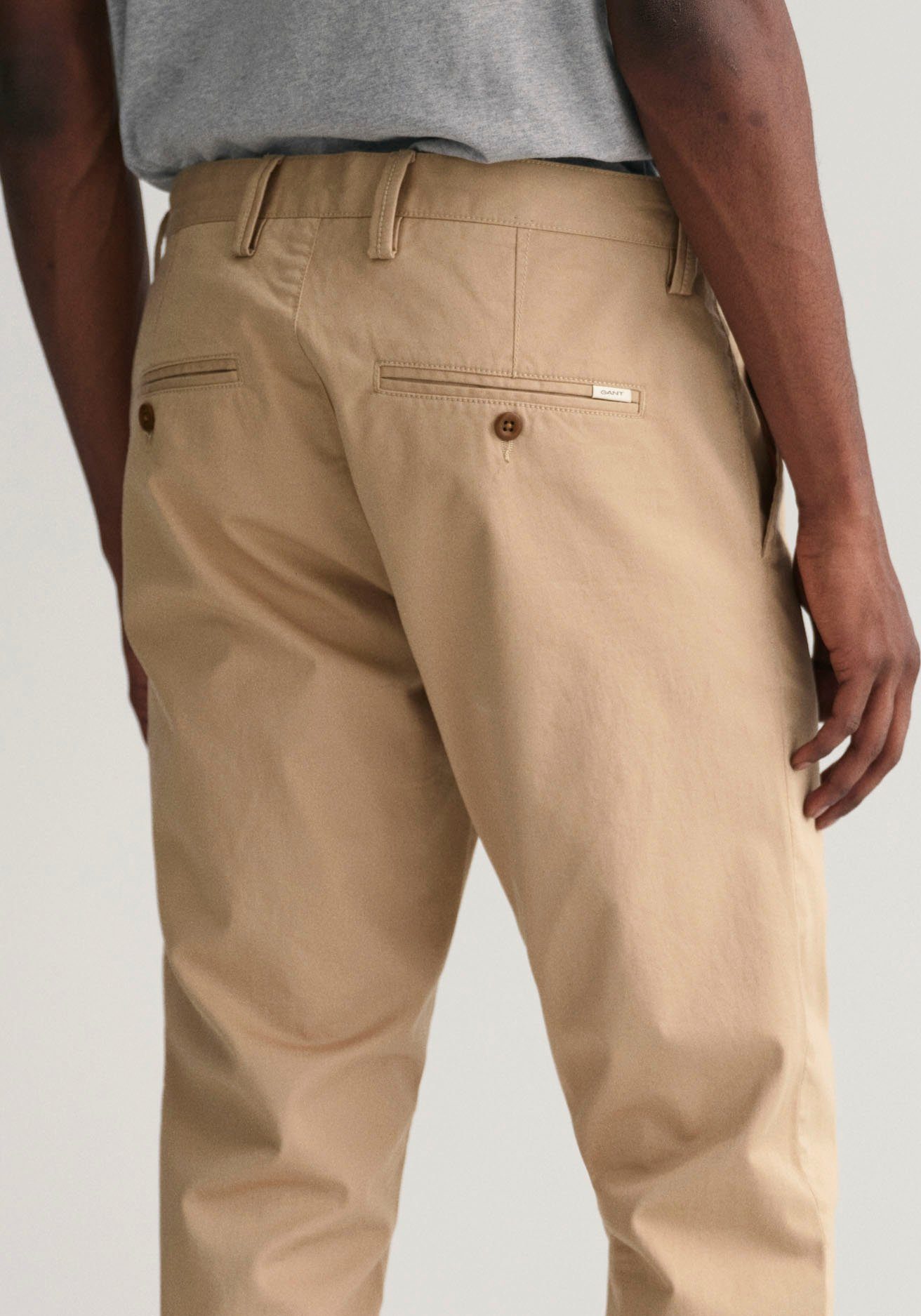 Gant Chino SLIM TWILL CHINOS met gevoerde zijzakken