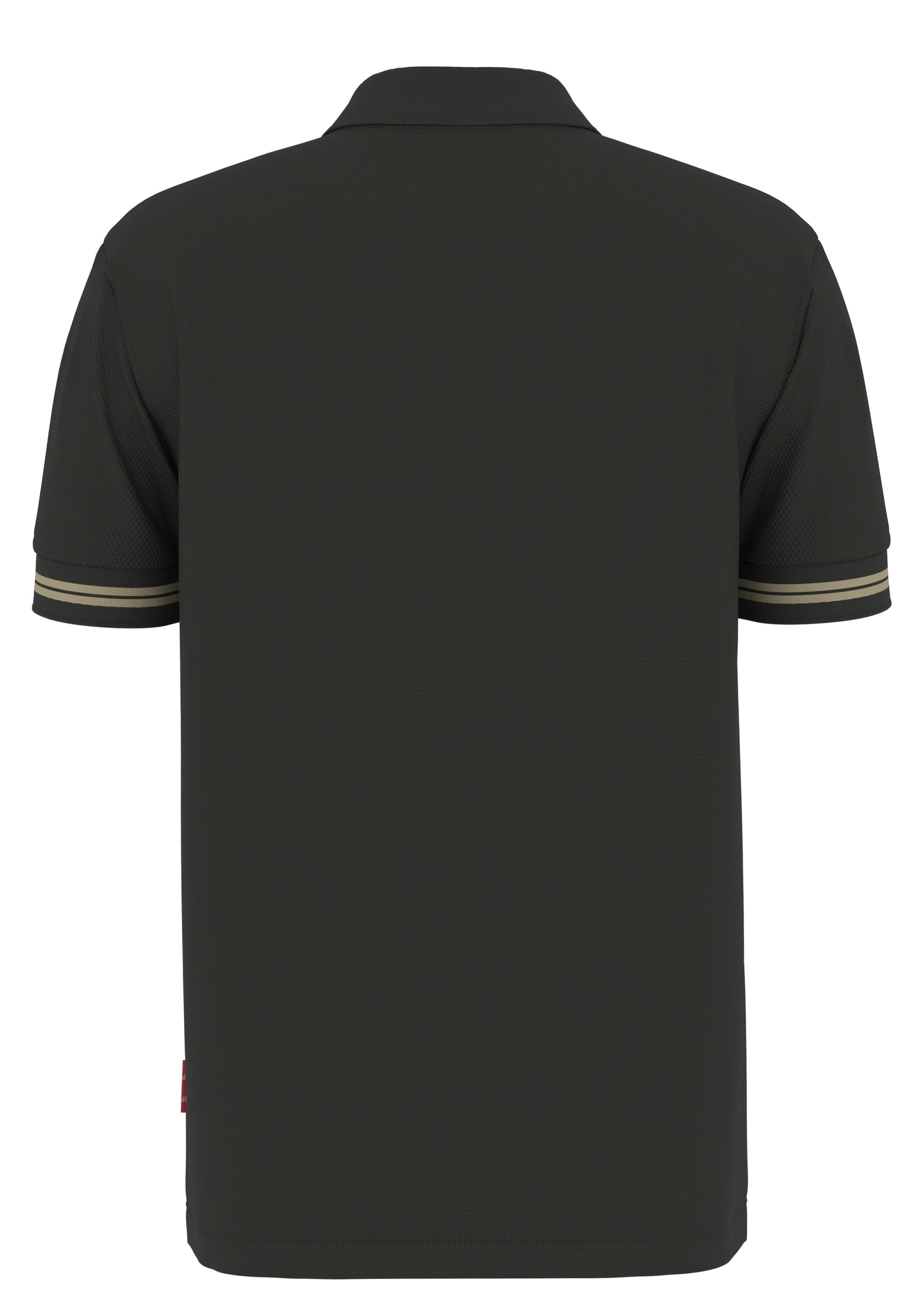 Joop Jeans Poloshirt Amare met gestreepte details aan de mouwen
