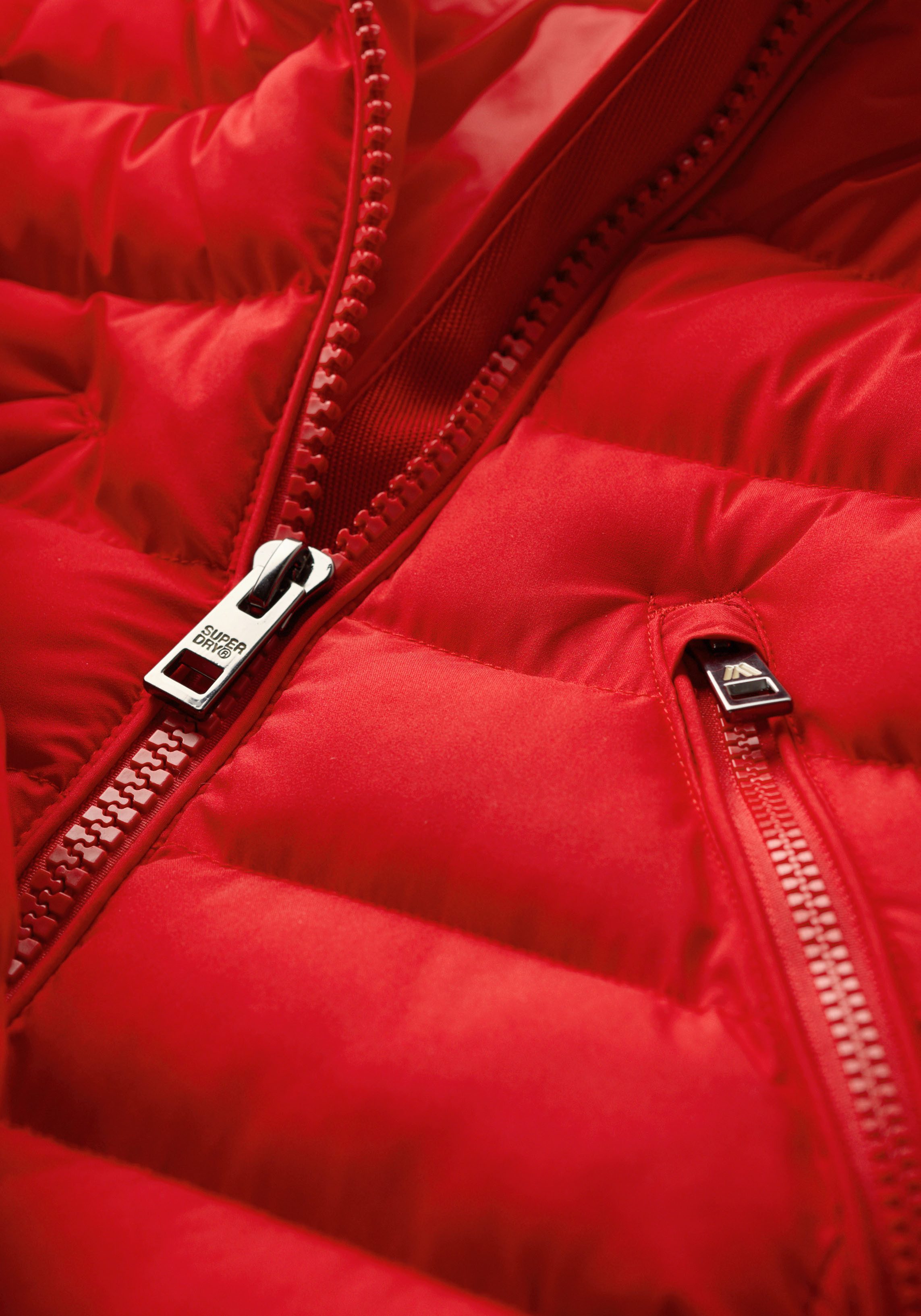 Superdry Gewatteerde jas FUJI NEPPEL HOOD MID LENGTH