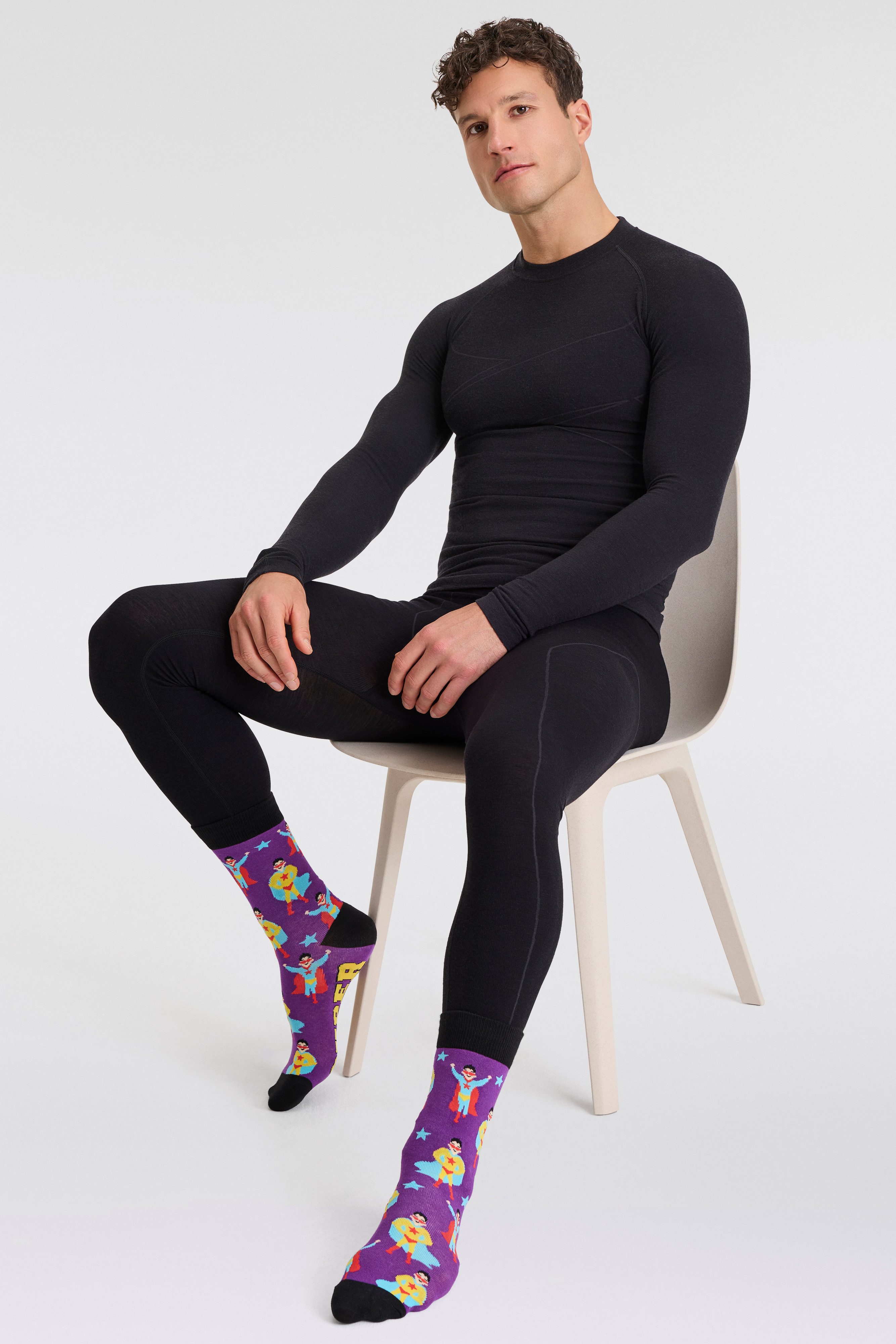 Apollo Sokken Cadeau-doos Super-Papa of Beste Papa verschillende kleuren designs perfect voor vaderdag of verjaardag (2 paar Set van 3)