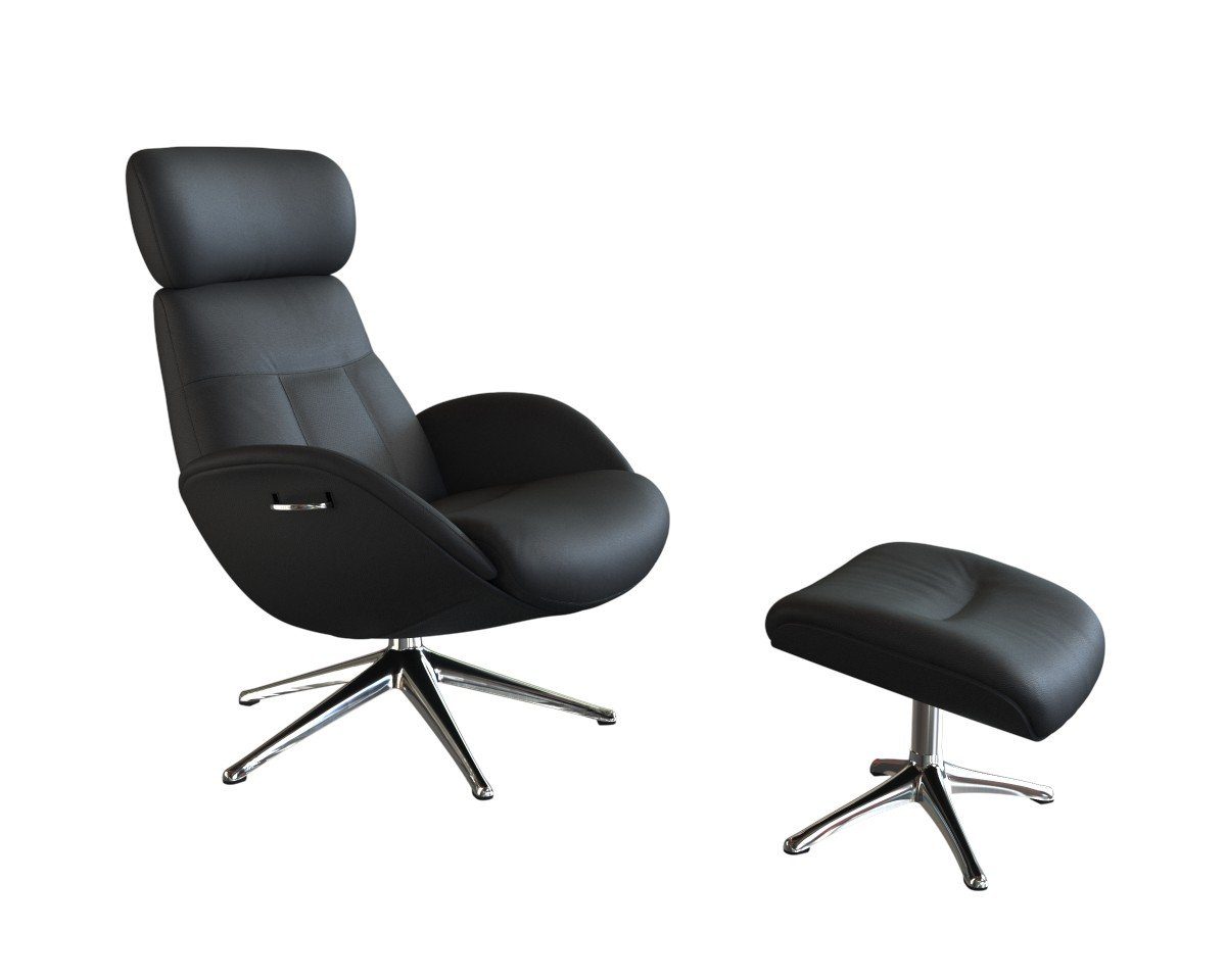 FLEXLUX Relaxfauteuil Elegant, functionele stoel, gestoffeerde stoel, armleuningen, TV-fauteuil, Premium comfort, rug- en hoofdeindeverstelling,