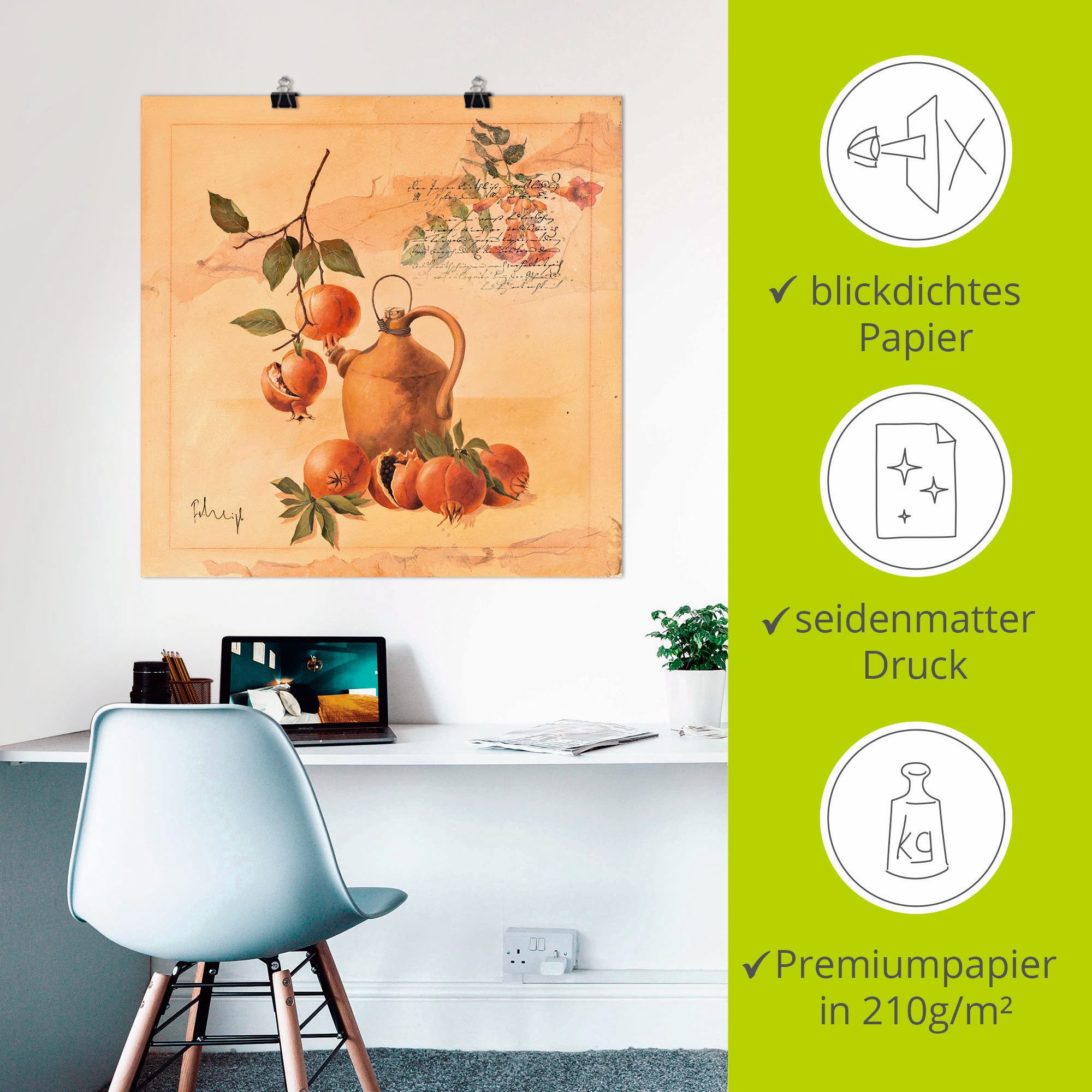 Artland Poster Gelukkige herinneringen als artprint op linnen, muursticker of poster in verschillende maten