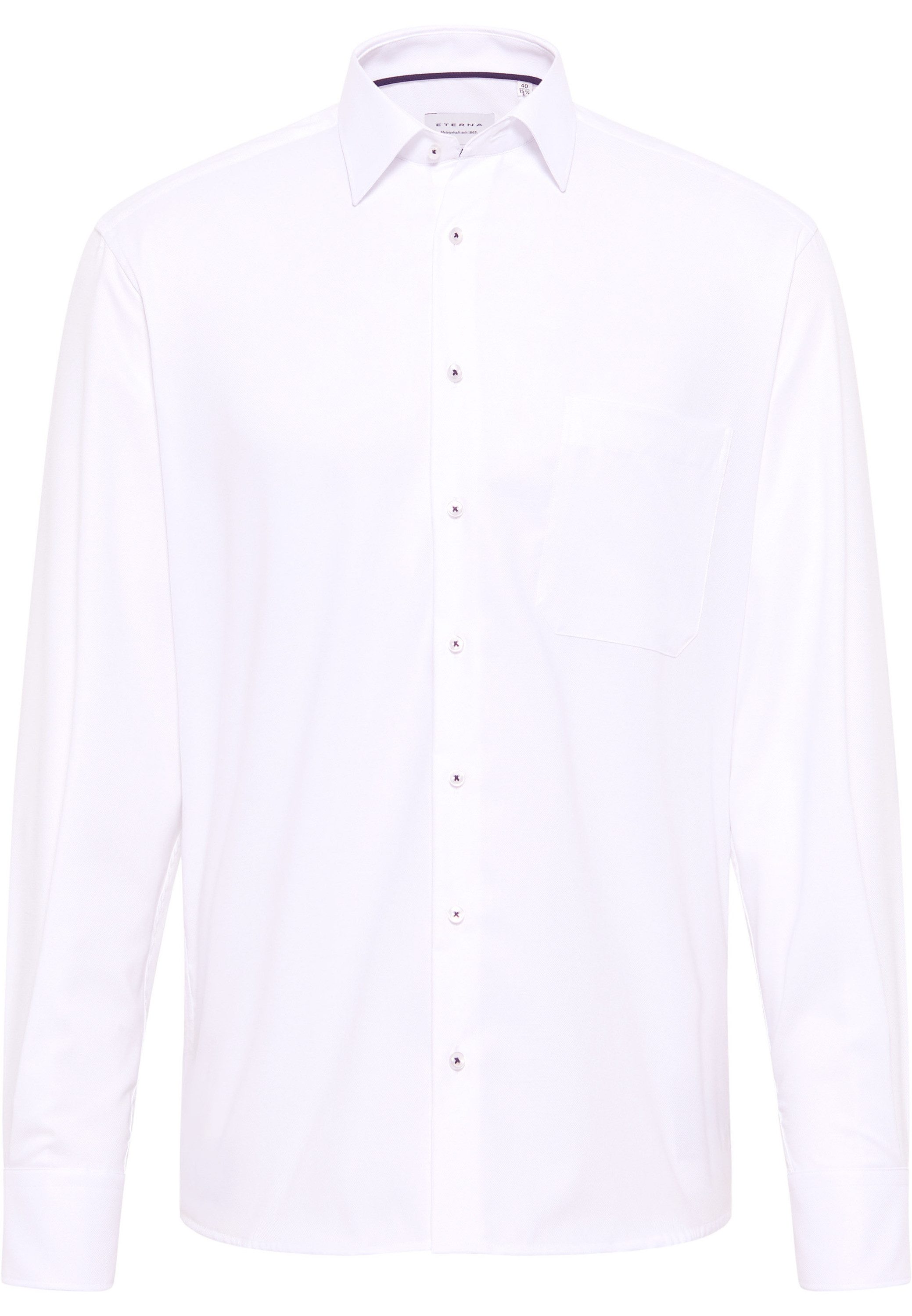 Eterna Overhemd met lange mouwen Comfort fit NON IRON (strijkvrij)
