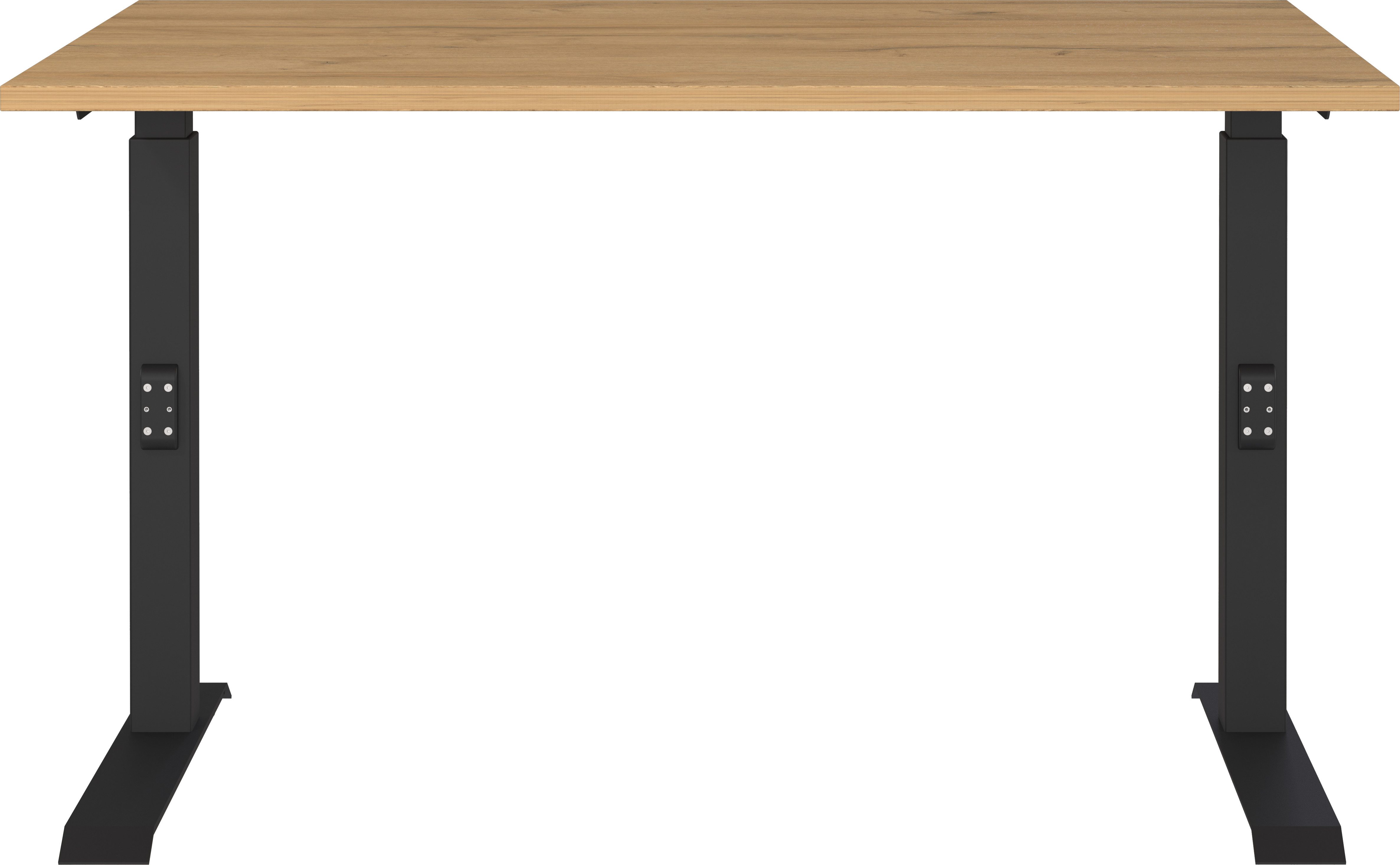 GERMANIA Bureau GW-Agenda hoogte verstelbaar van 68-91 cm, beschikbaar in verschillende breedtes bureaus maat 120 cm x 68 cm - 91 cm x 80 cm bruin