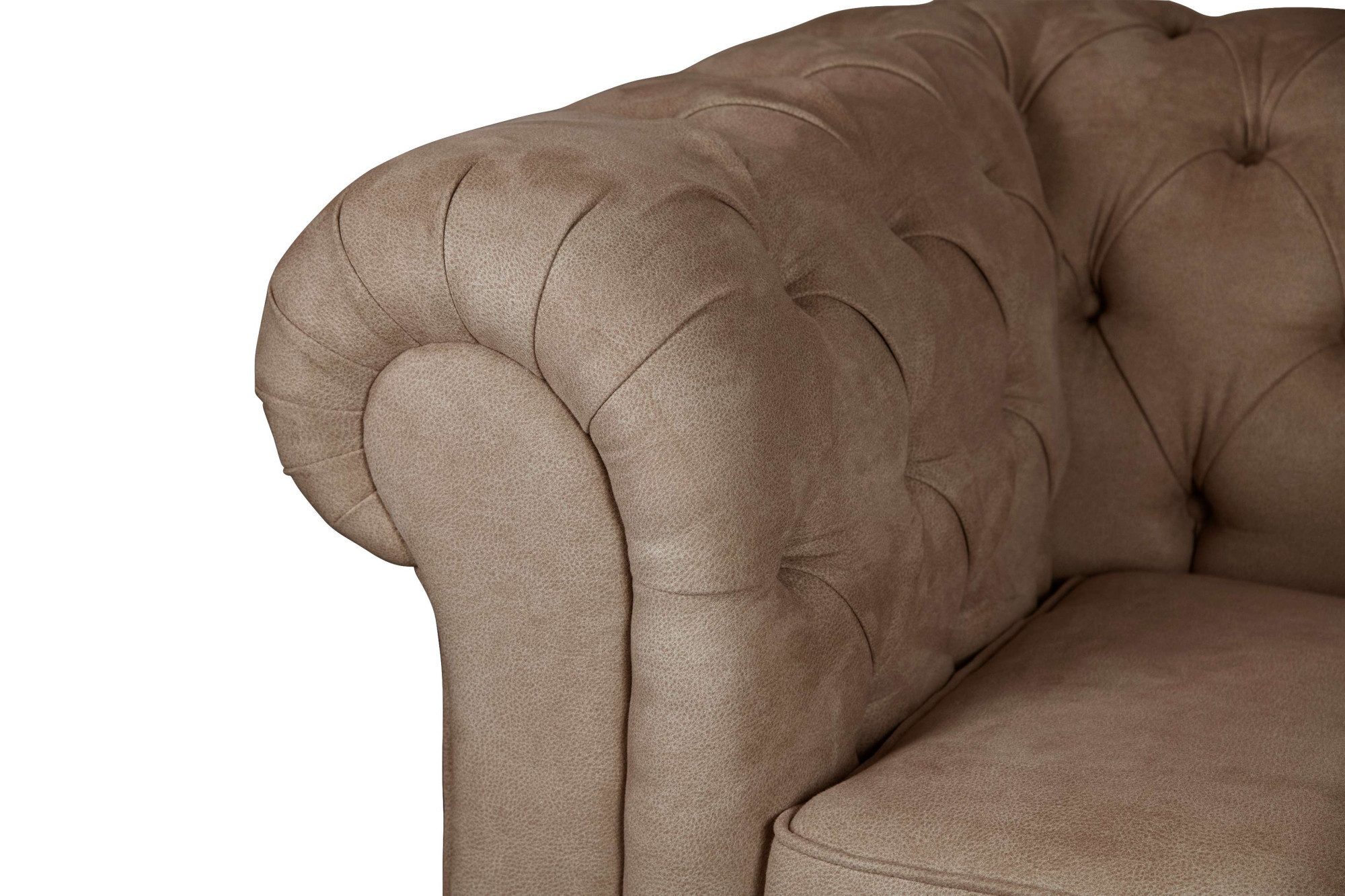 Home affaire 3-zitsbank CHARENTE, optionele slaapbank, Chesterfield-sofa, bedfunctie met edele knoopbevestiging en typische armleuningen, b/d/h 198/89/74 cm