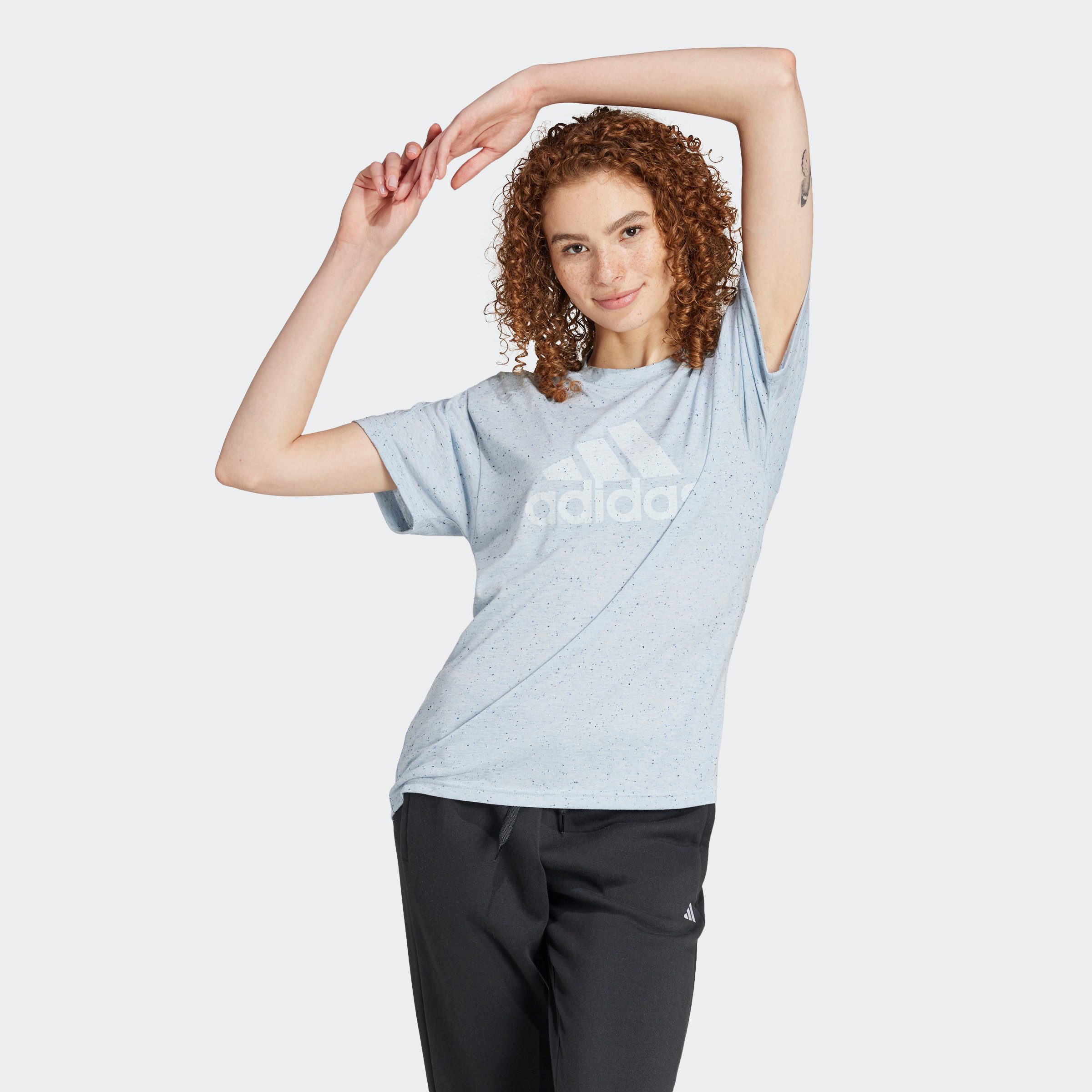 adidas Sportswear T-shirt FUTURE ICONS WINNERS 3.0 dames tops maat L blauw