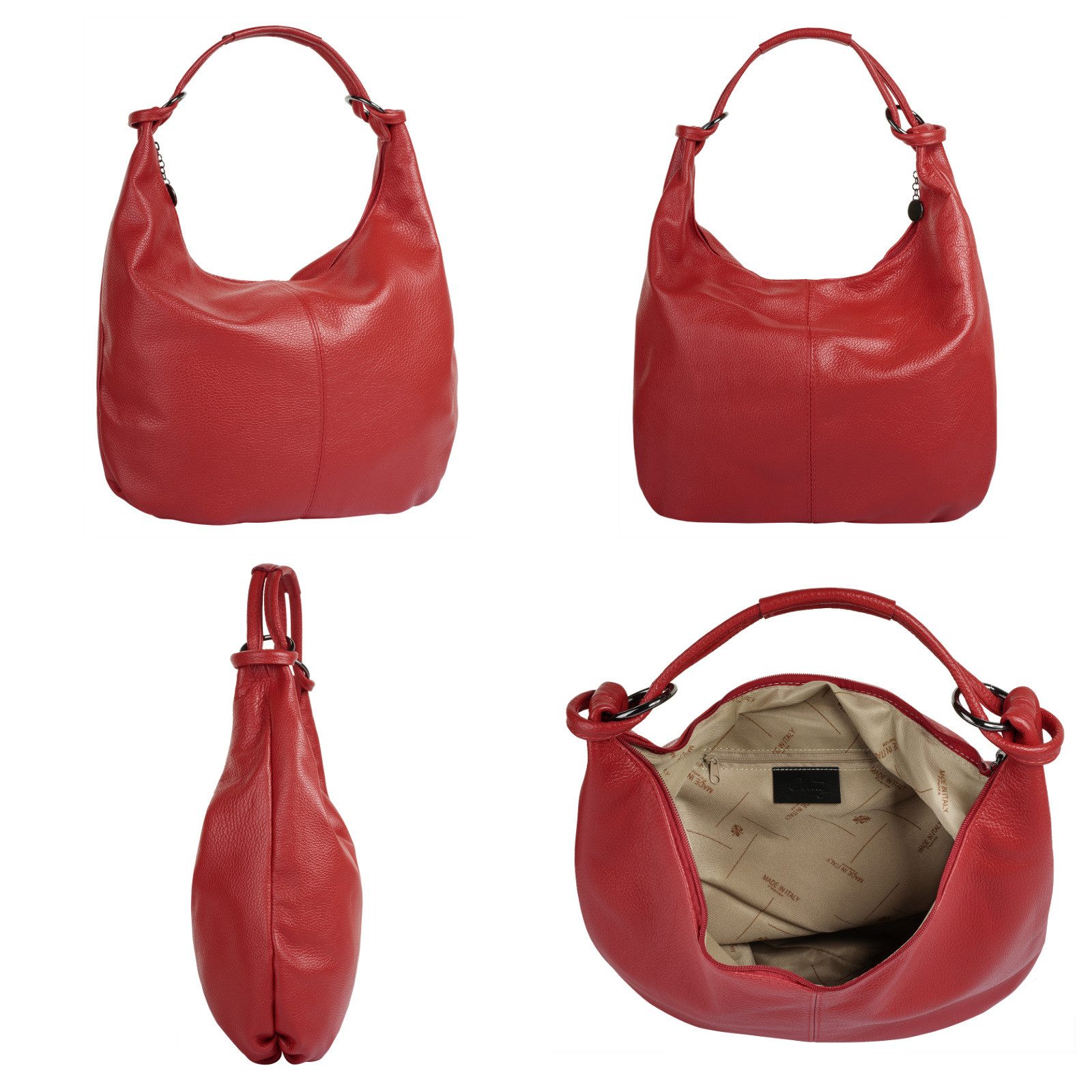 Cluty Shopper echt leer, made in italy