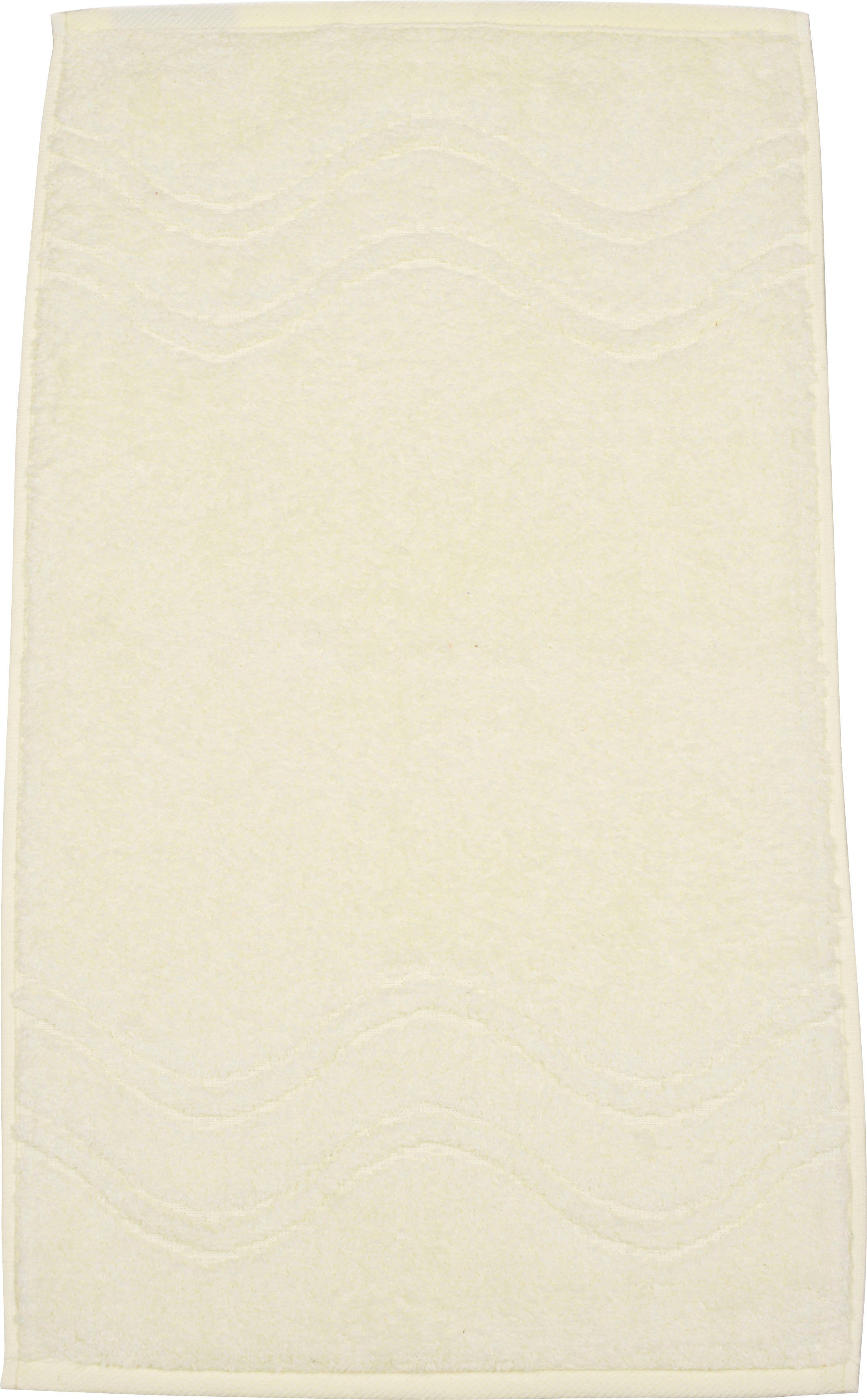 ROSS Gastendoek Cashmere feeling 100% katoen, met golf-rand, grote kleurkeuze (set, 6-delig)