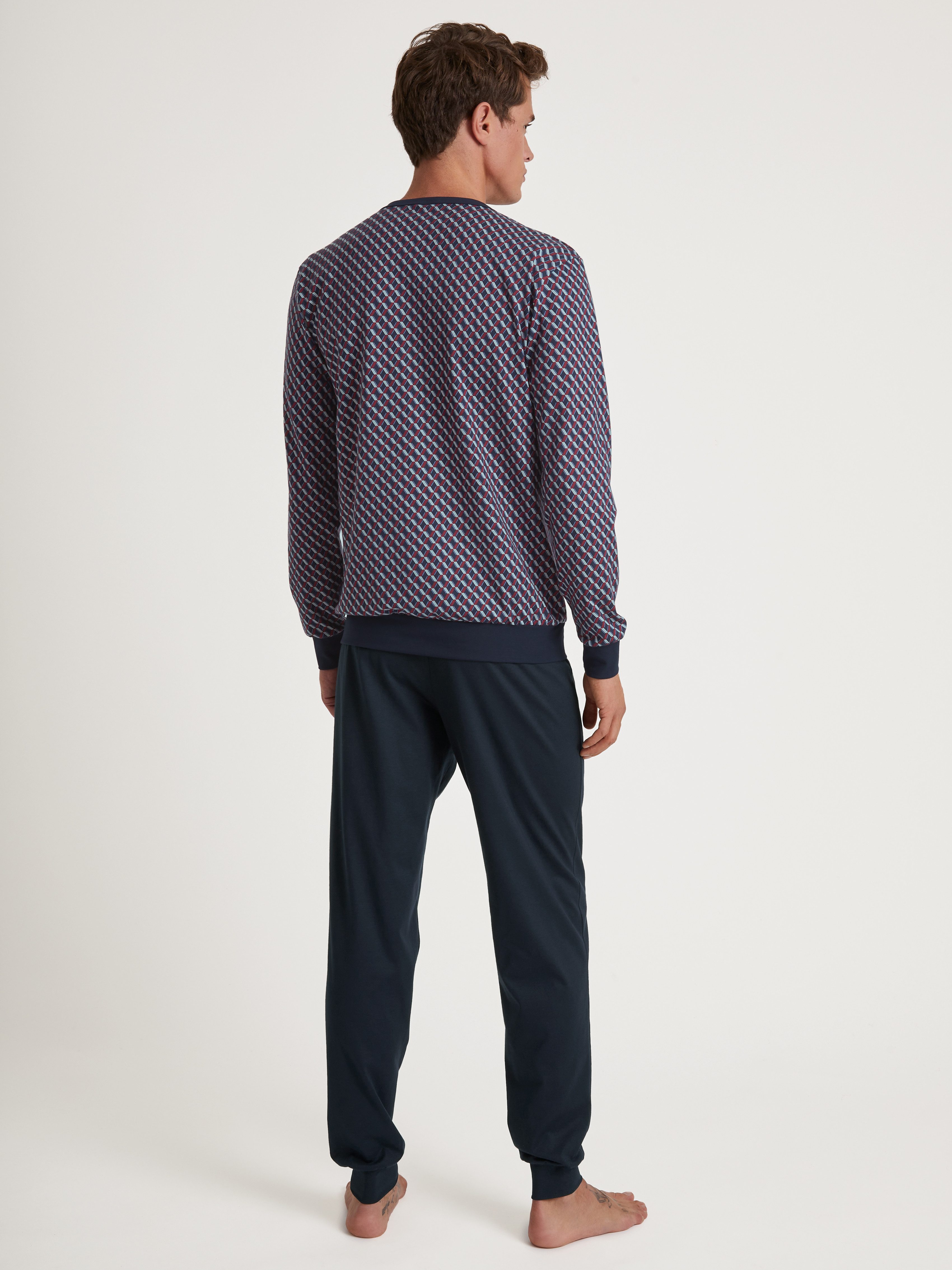 CALIDA Pyjama Relax Imprint met tijdloos design (2-delig)